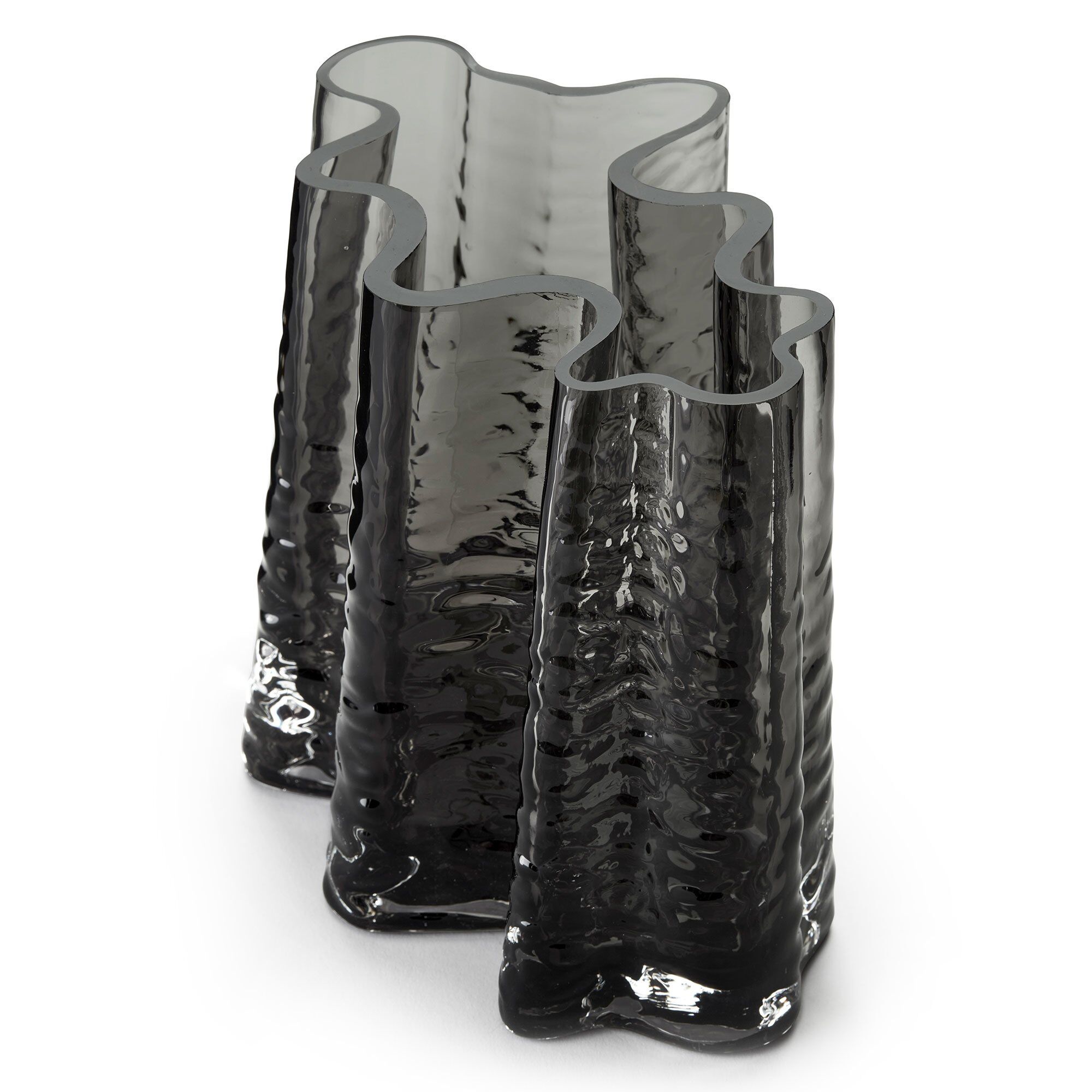 Cooee Design Gry Wide Vase  19 Cm  Smoke