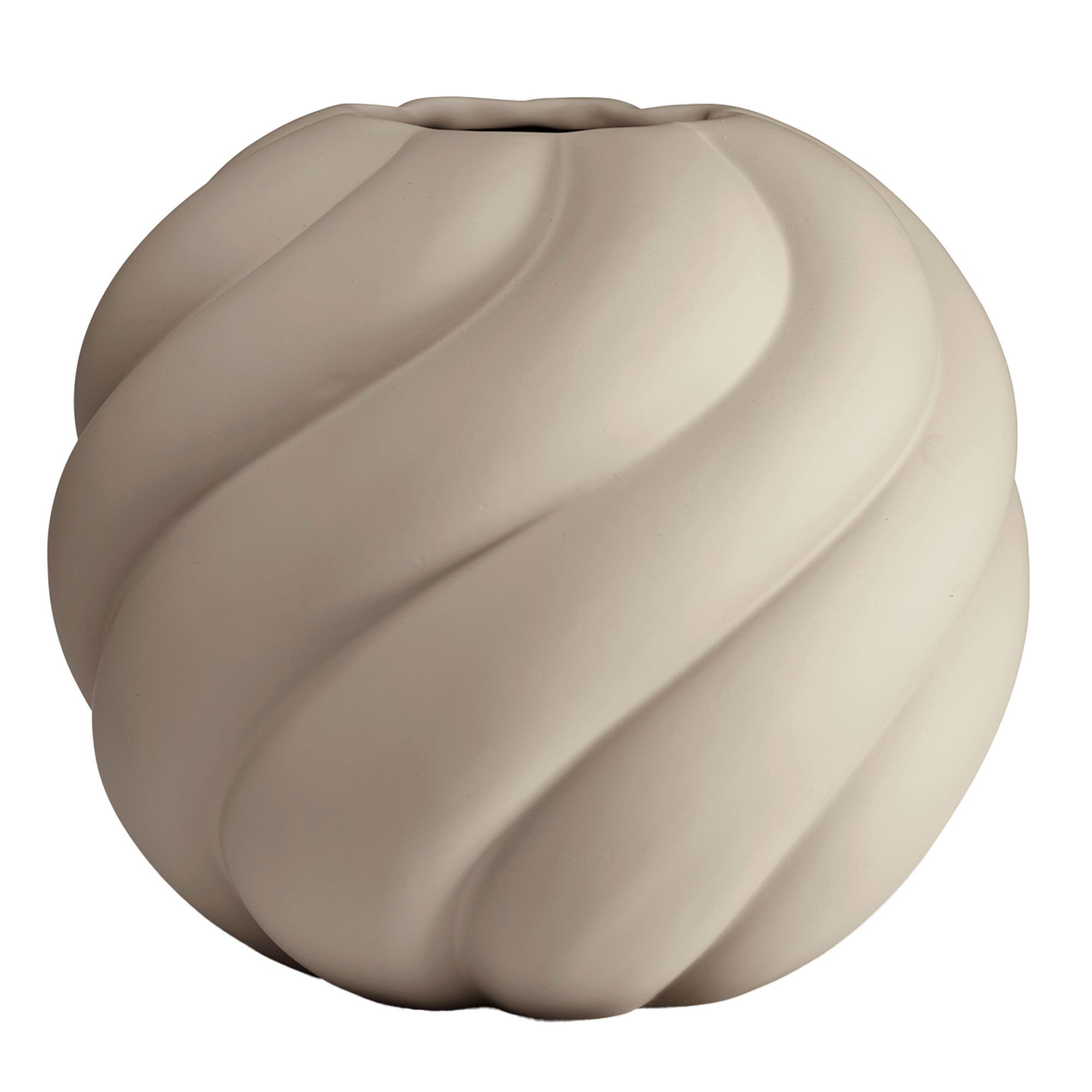 Cooee Design Twist Ball Vase 20 Cm  Sand