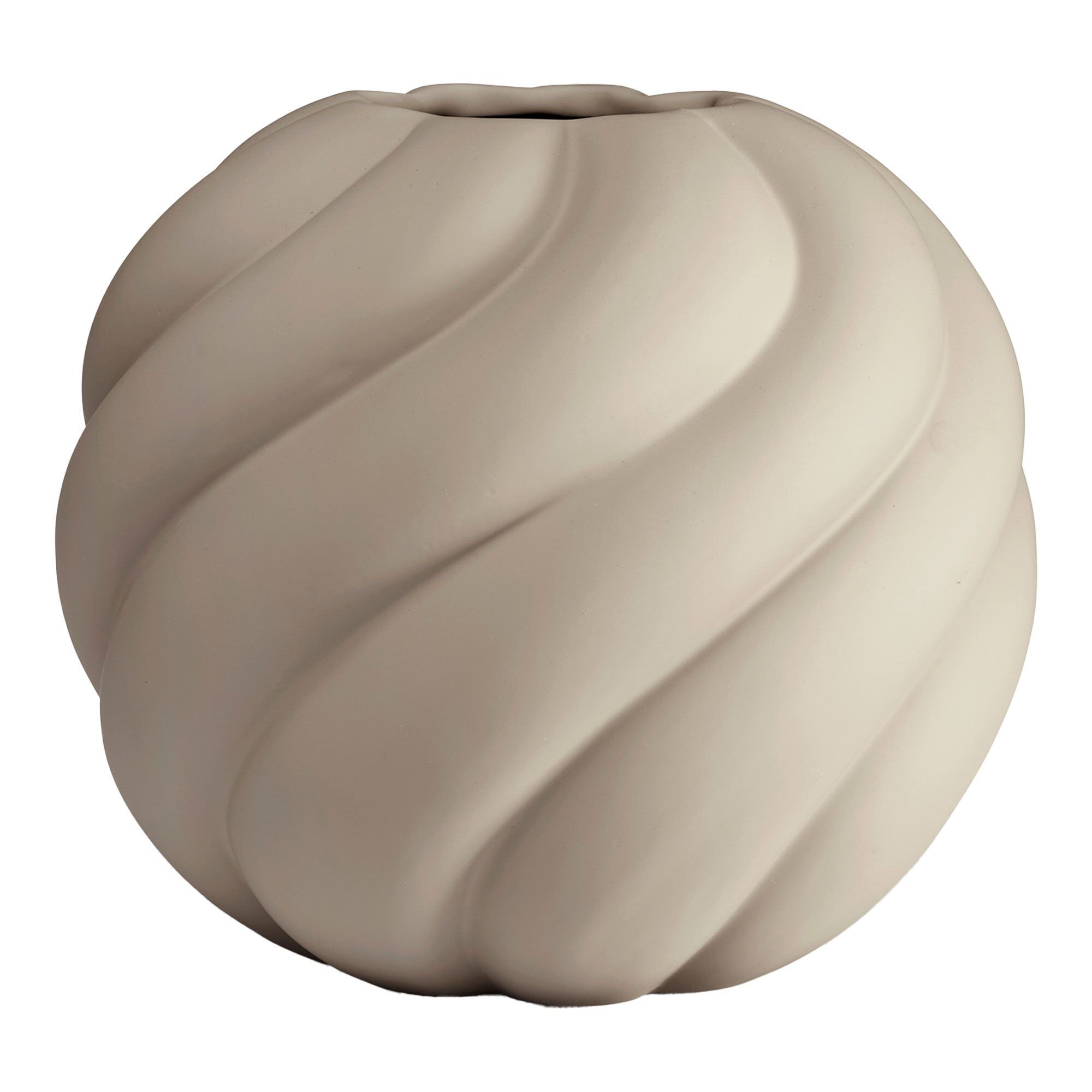 Cooee Design Twist Ball Vase 12 Cm  Sand