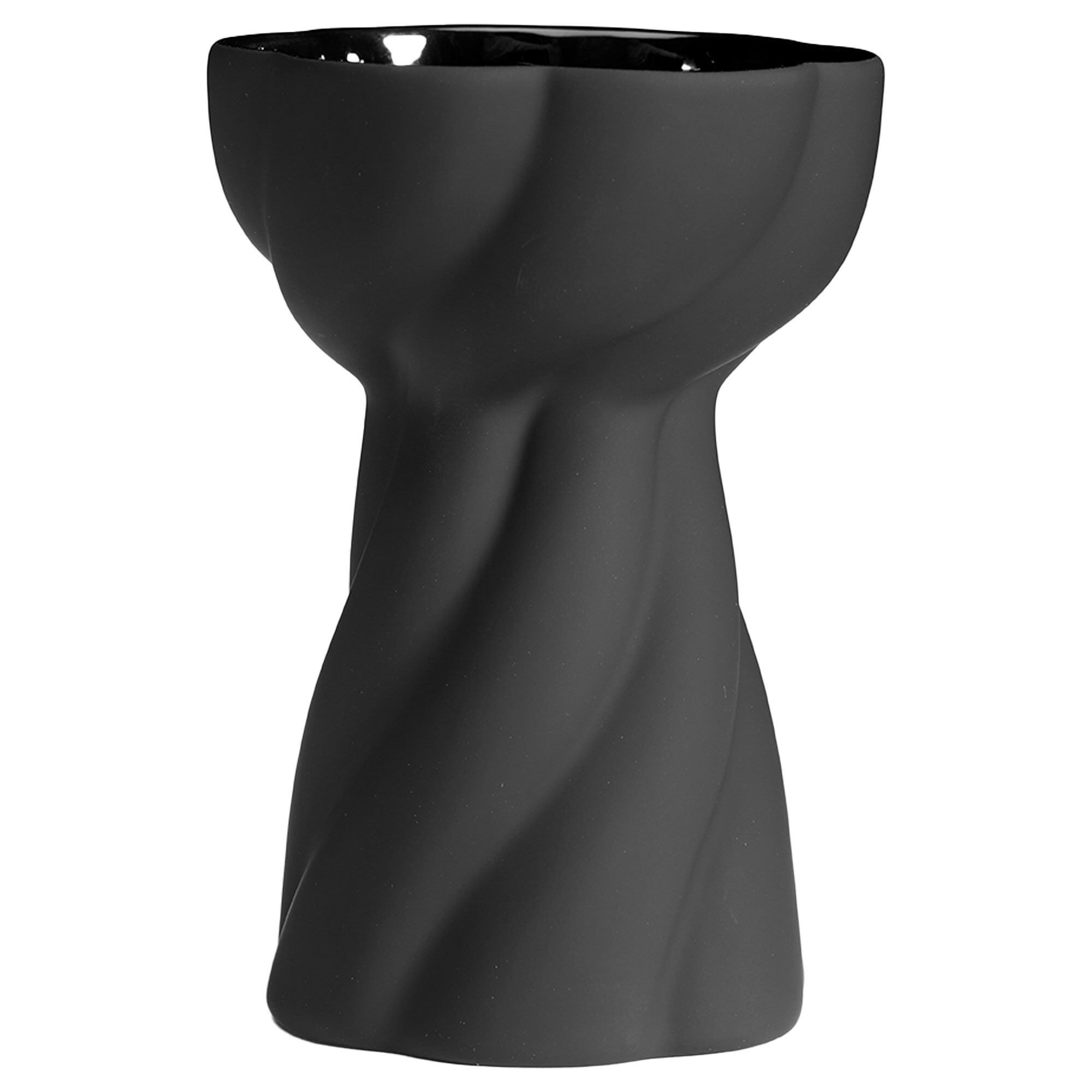 Cooee Design Twist Bulb Løgvase  Sort