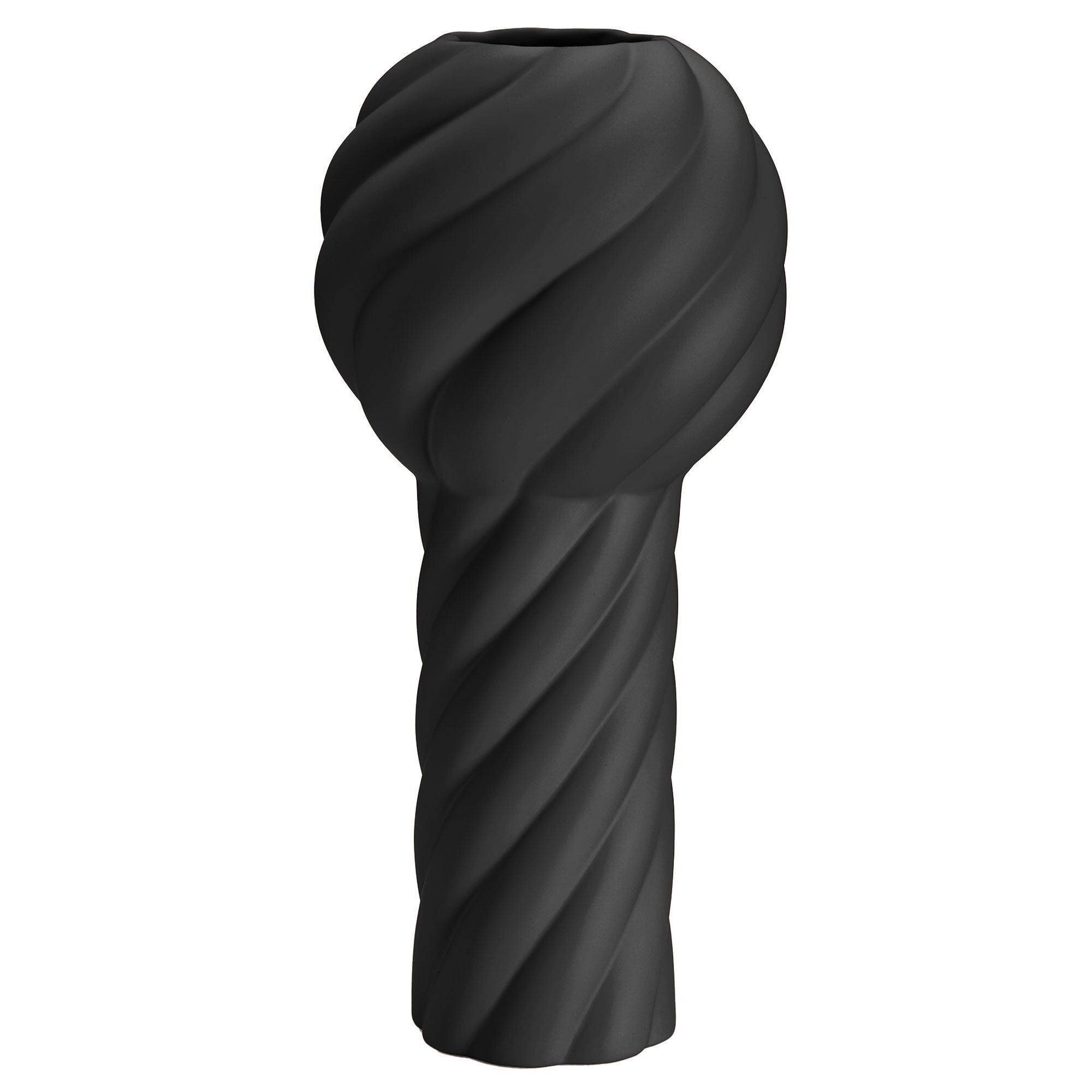 Cooee Design Twist Pillar Vase 34 Cm  Sort
