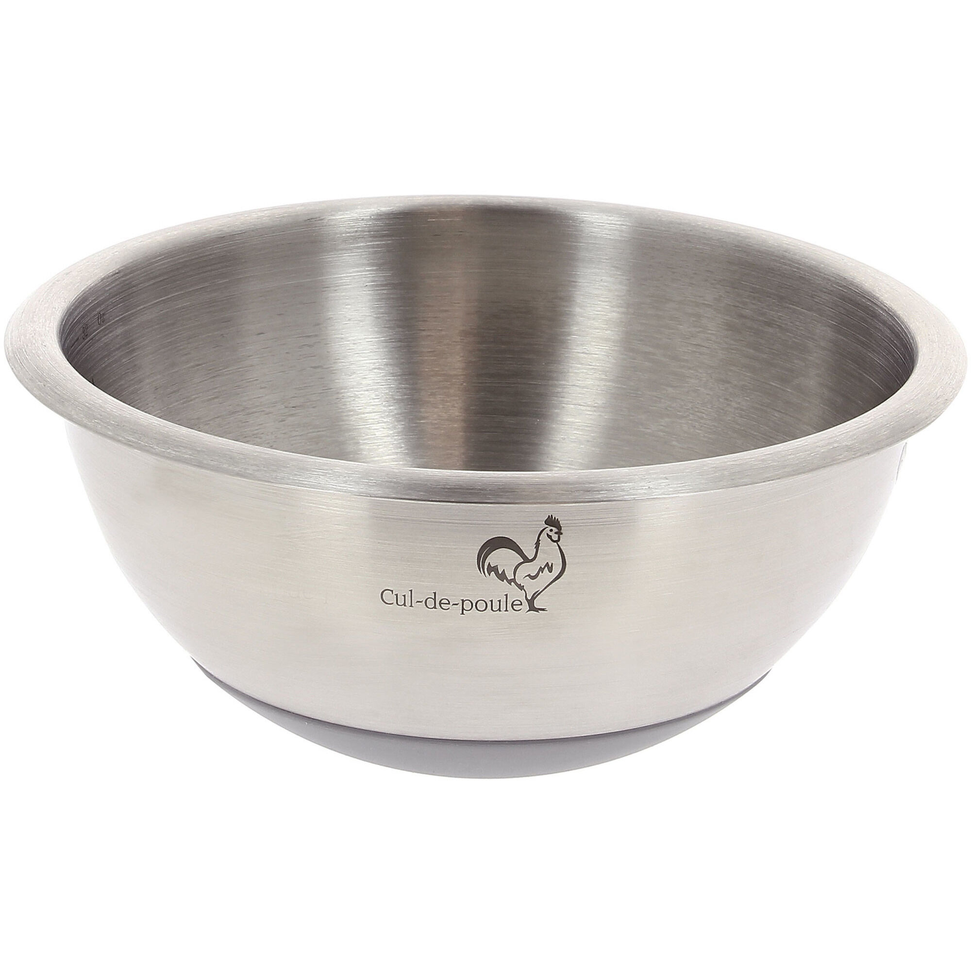 De Buyer Skål Rustfrit Stål Silikone 30 Cm 7l
