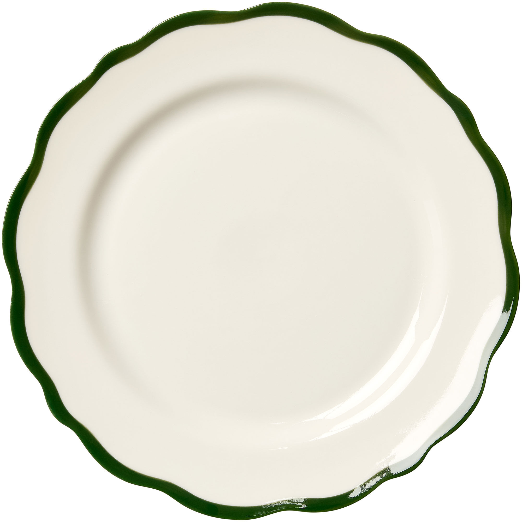 Decotique Fleur Asiet 21 Cm  Mørkegrøn