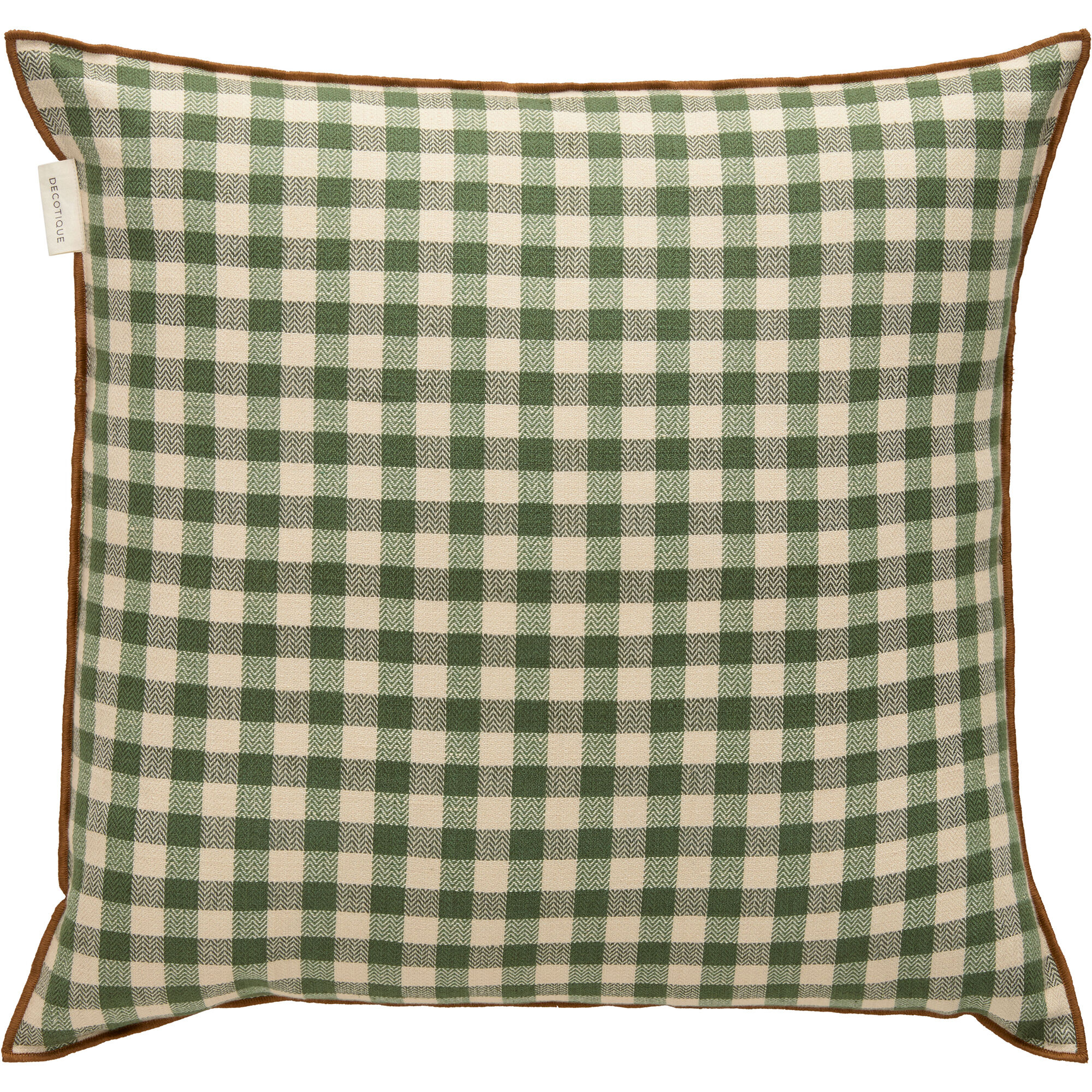 Decotique Outline Check Pude 50   50 Cm  Grøn