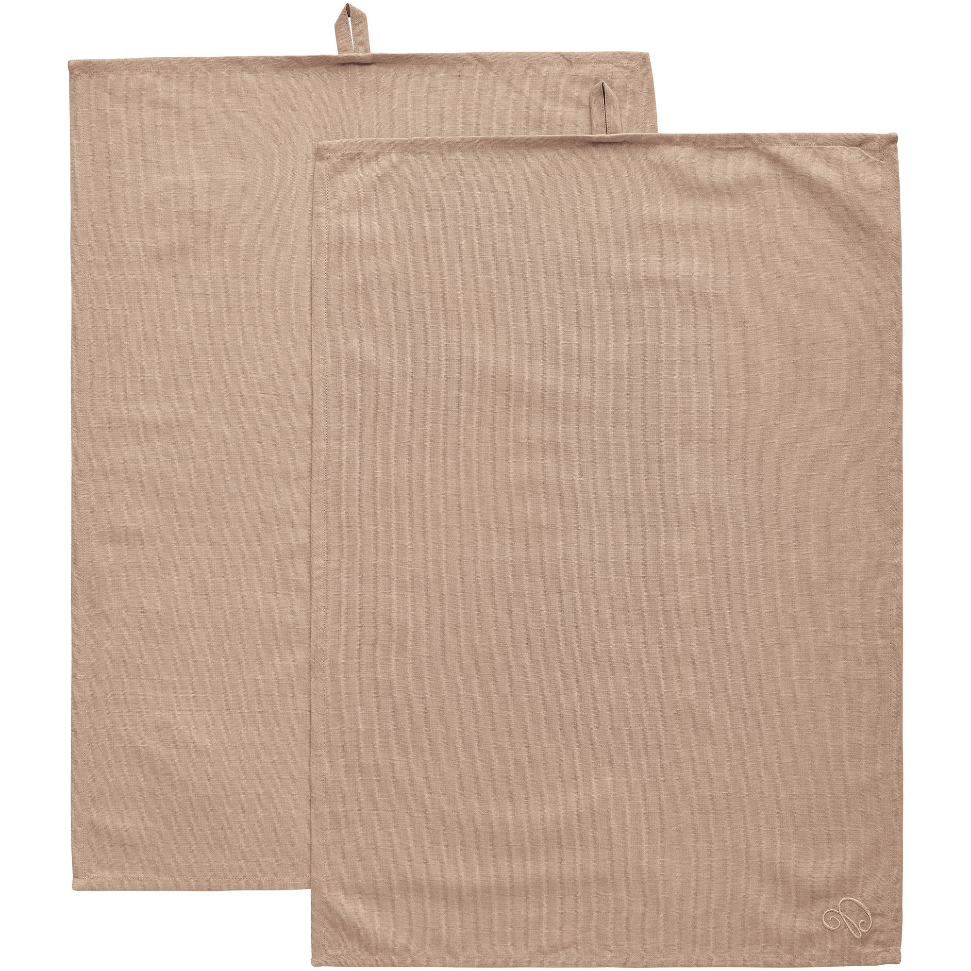 Decotique Sienna Viskestykke Hør 70    50 Cm  -pak  Taupe
