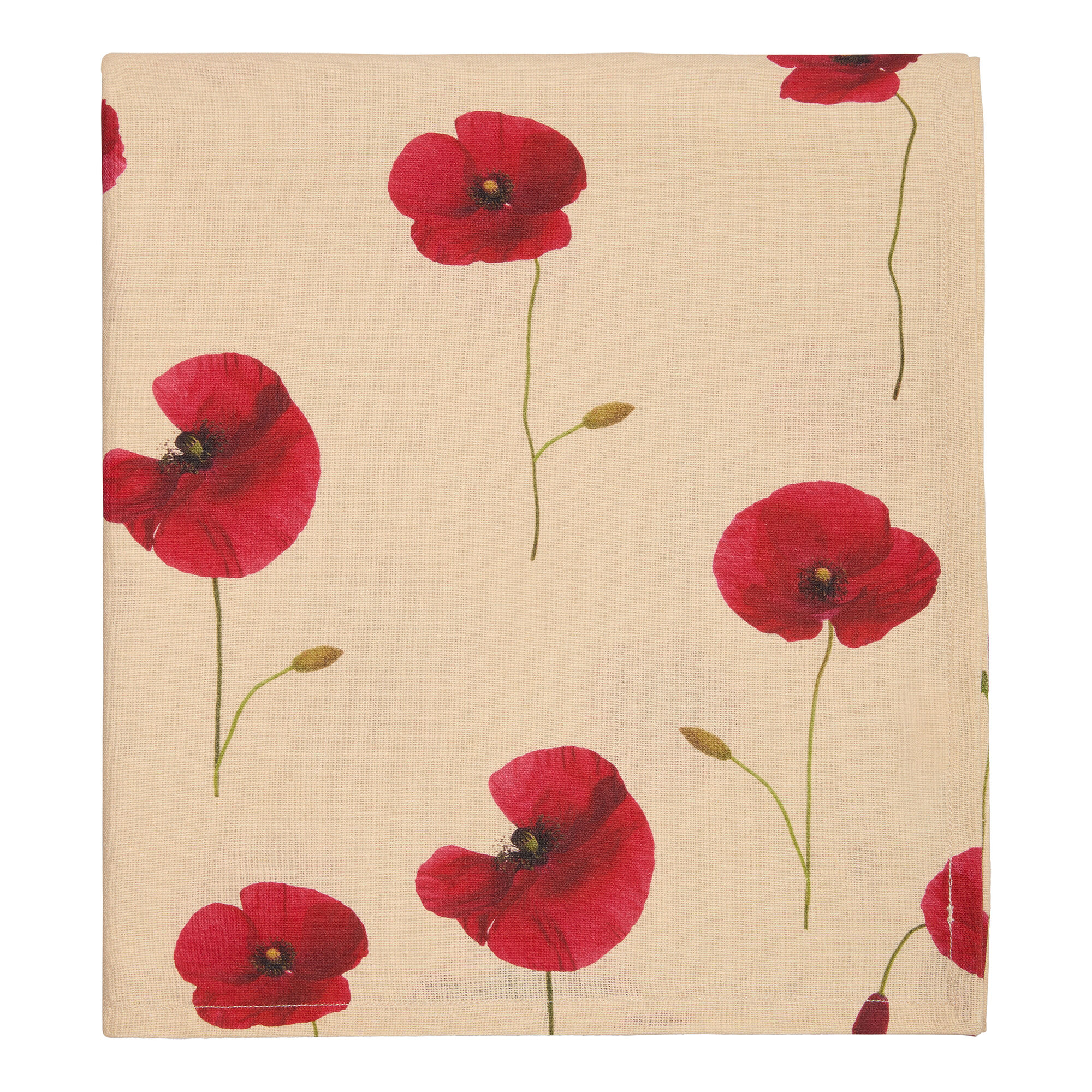 Decotique Valmue Dug 140   240 Cm  Beige Rød
