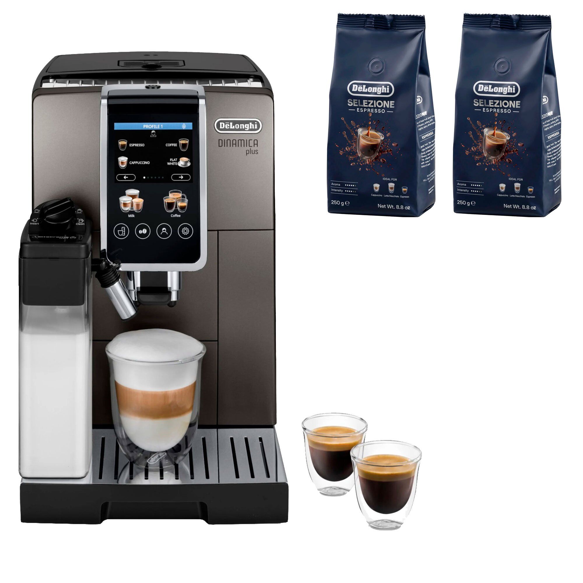Delonghi Dinamica Plus Kaffemaskine     Stk  Kaffebønner Dlsc600