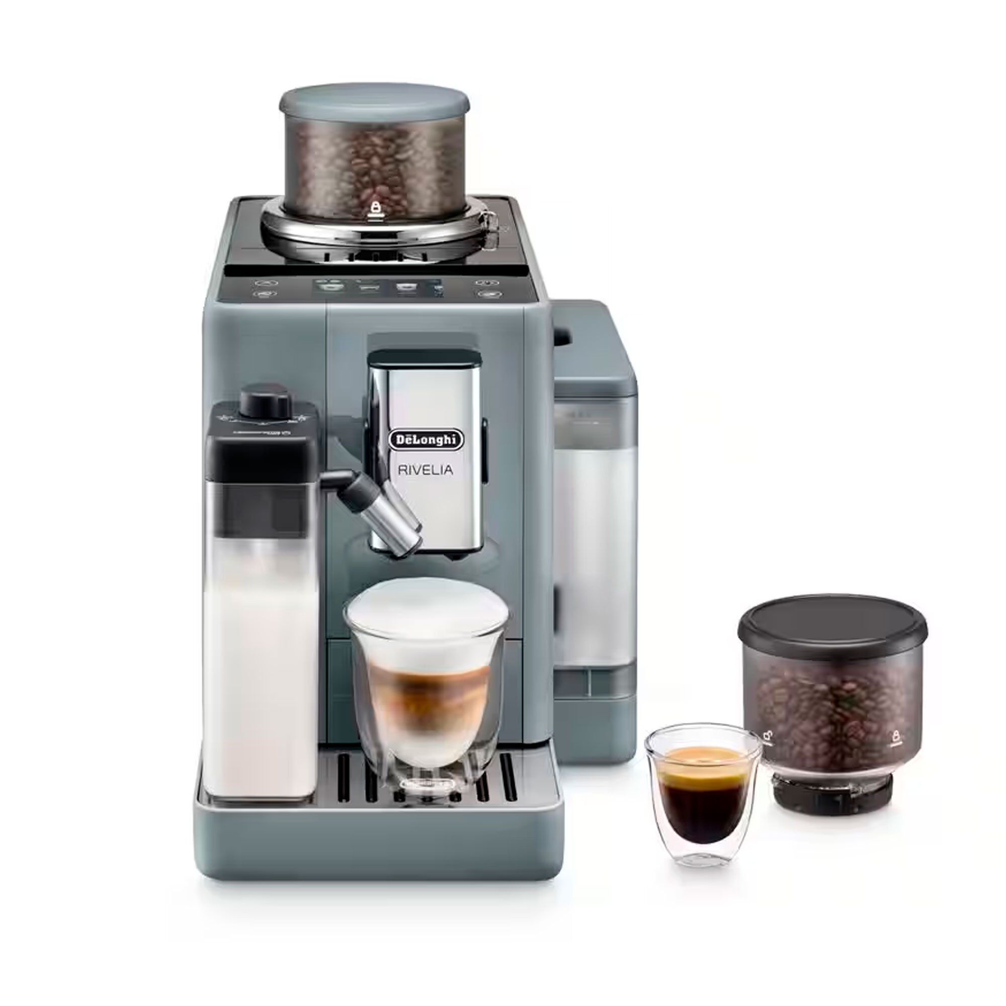 Delonghi Rivelia Exam440 55   Helautomatisk Kaffemaskine  Grå