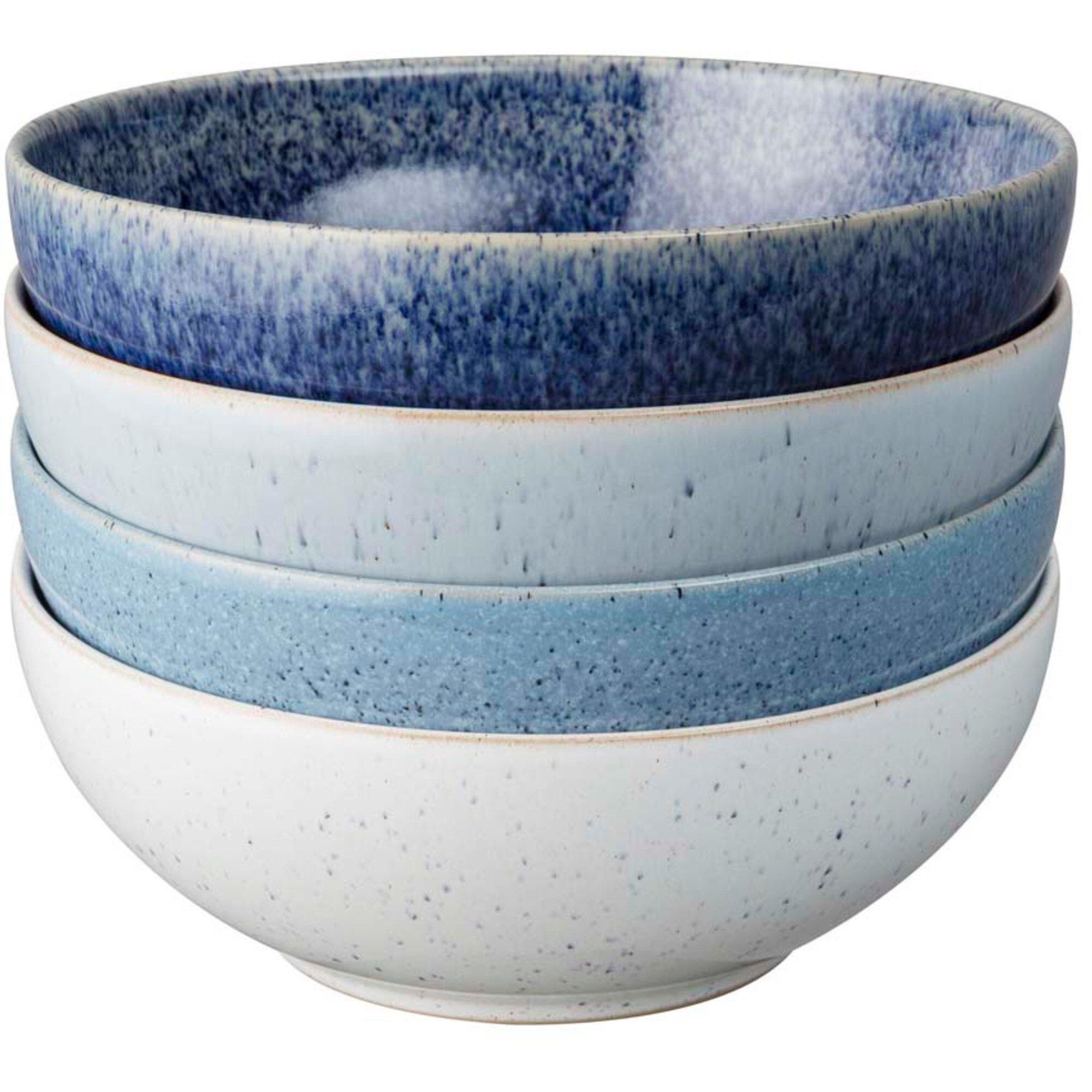 Denby Studio Blue Dybe Skåle  Sæt    Stk  17 Cm