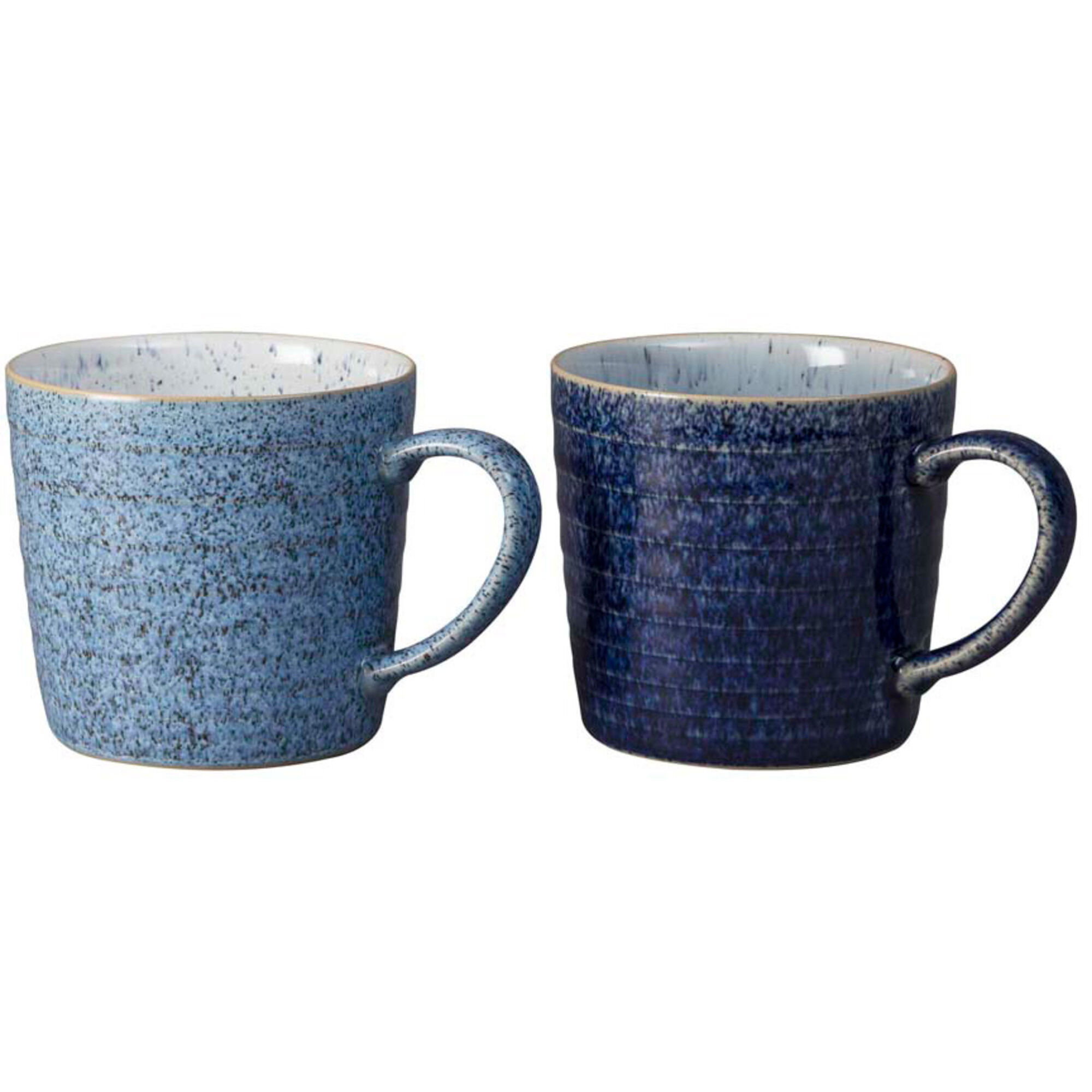 Denby Studio Blue Ridged Mugg 40 Cl   -pack