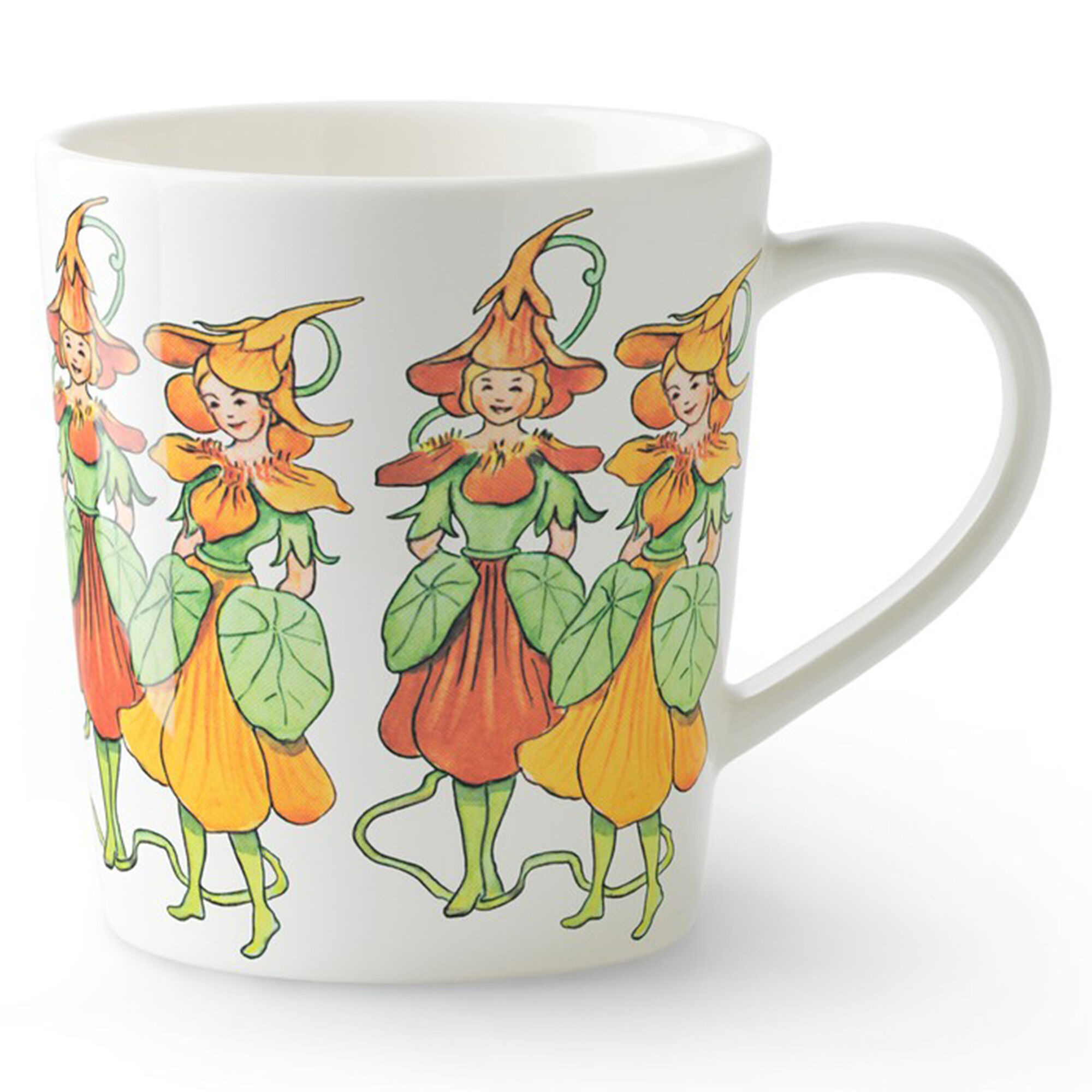 Design House Stockholm Elsa Beskow Krus Med Hank 40 Cl  Nasturtium