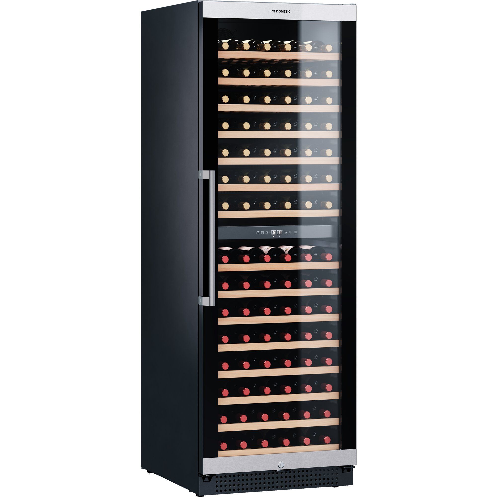 Dometic C154f Vinkøleskab    Temperatur Zoner  Sort Rustfrit
