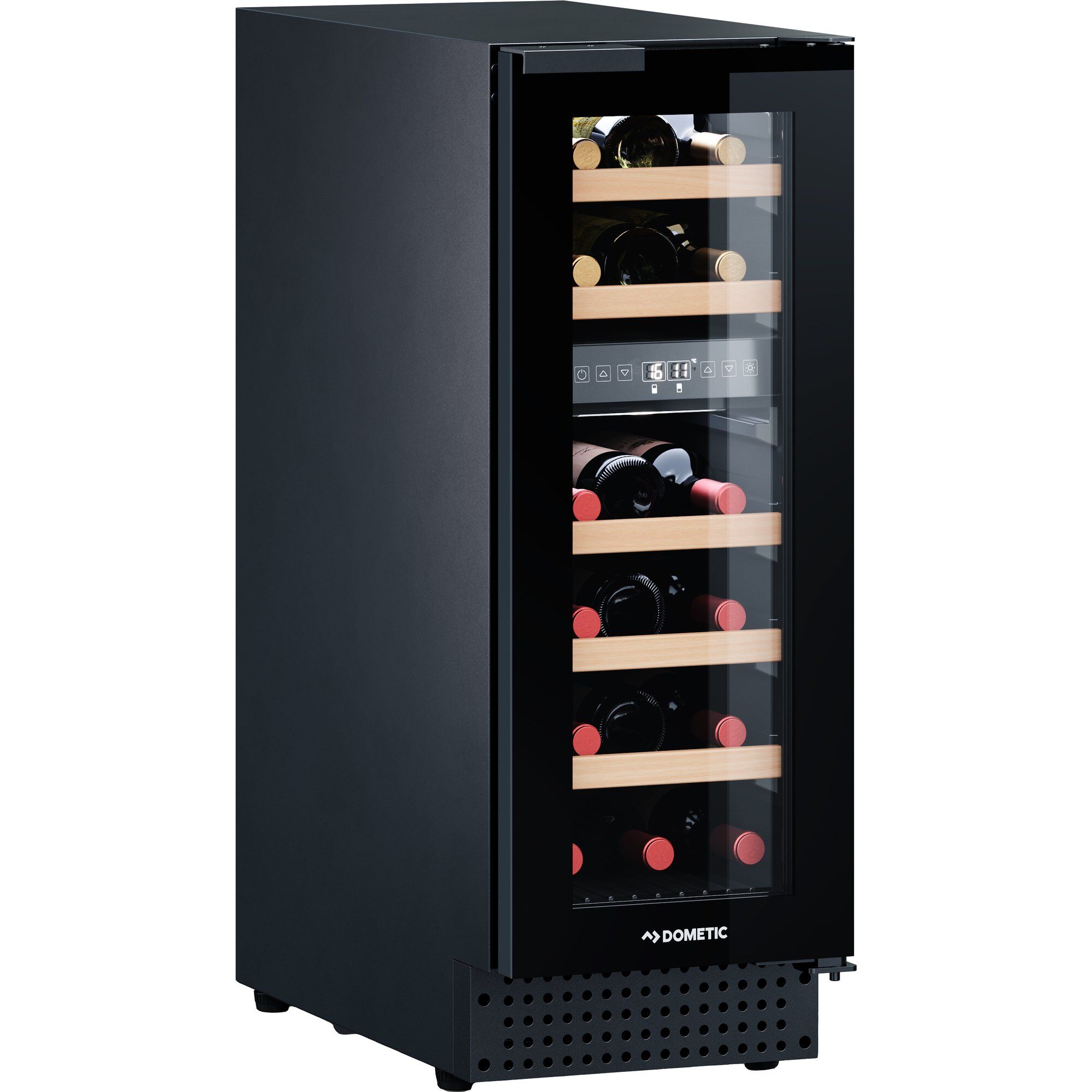 Dometic D18b Vinkøleskab    Temperaturzoner  18 Flasker  Sort