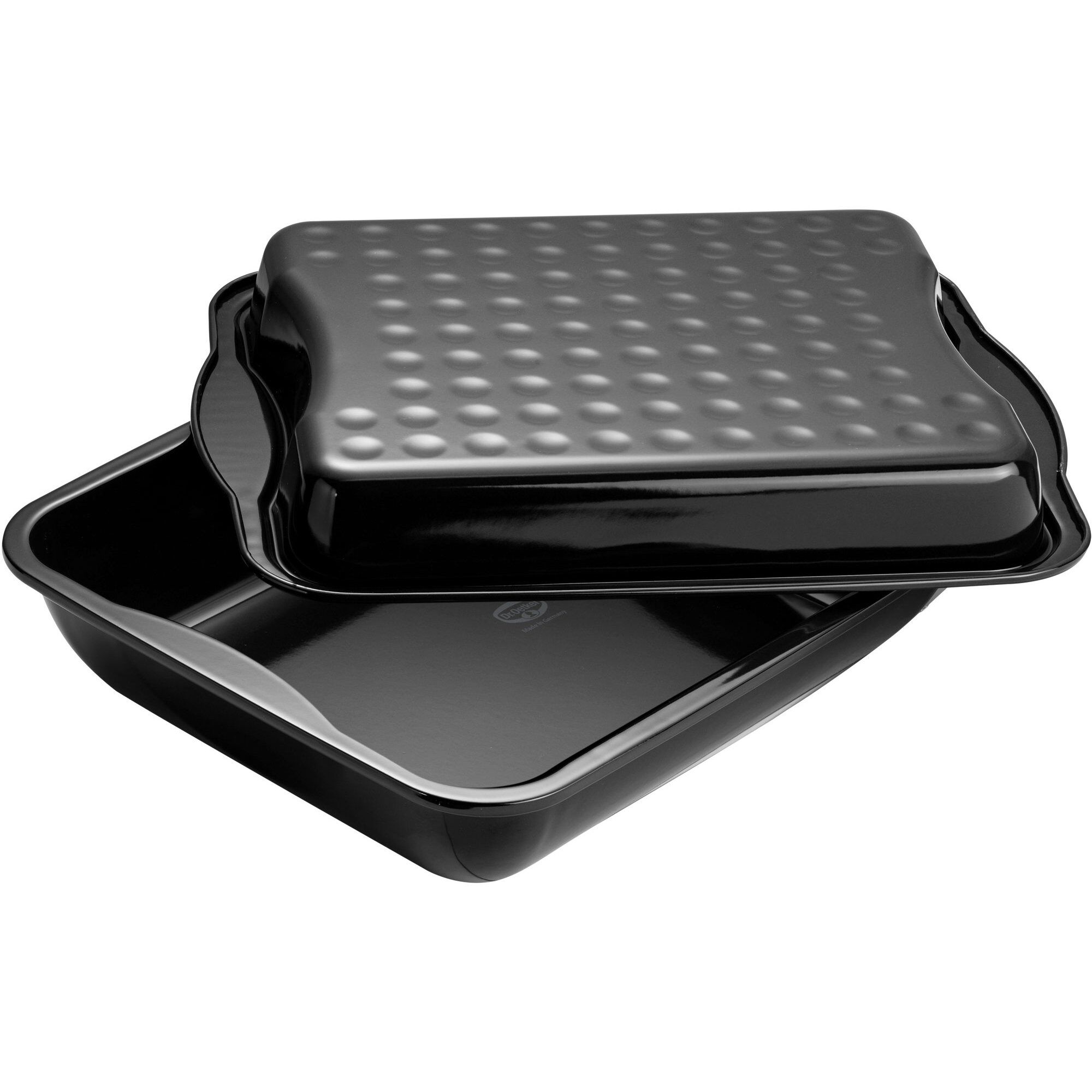 Dr Oetker    Ovnform Med Låg 40 Cm  Sort