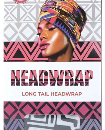 Dreamfix Long Tail Headwrap Sort Hvid