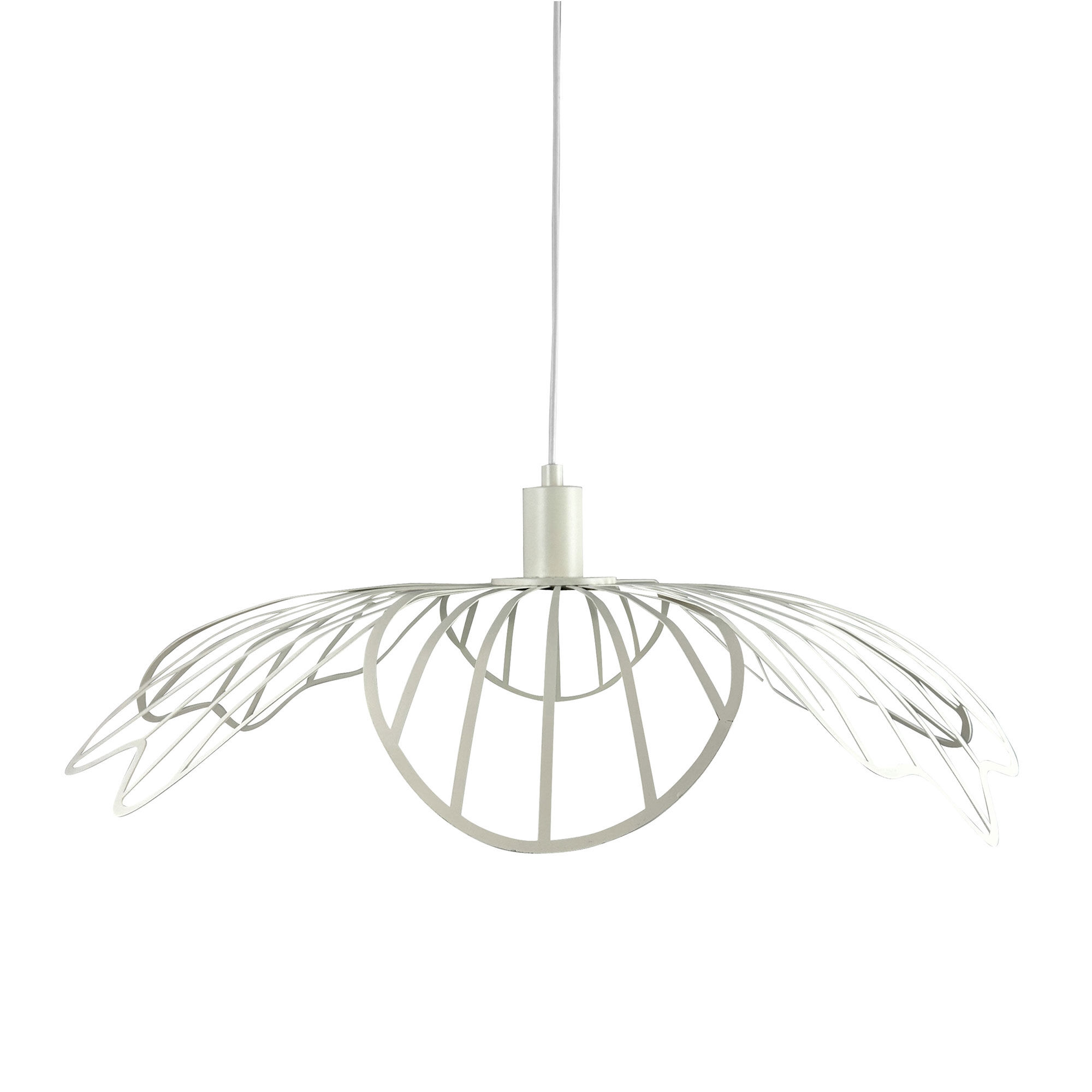 Dyberg Larsen Blumen Pendellampe  Pearl White