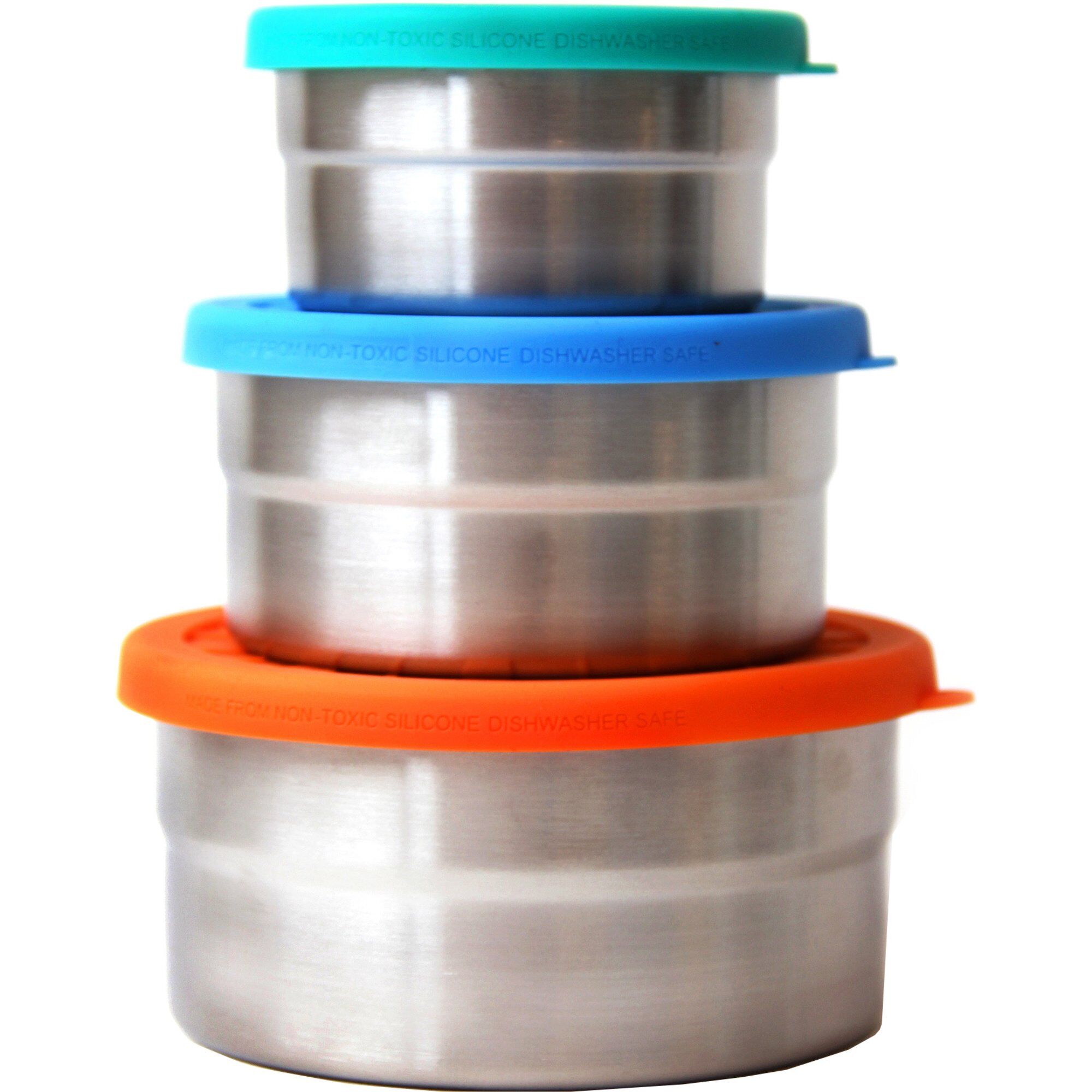 Eco Lunchbox Seal Cup Trio Lækagesikre Runde Madkasser