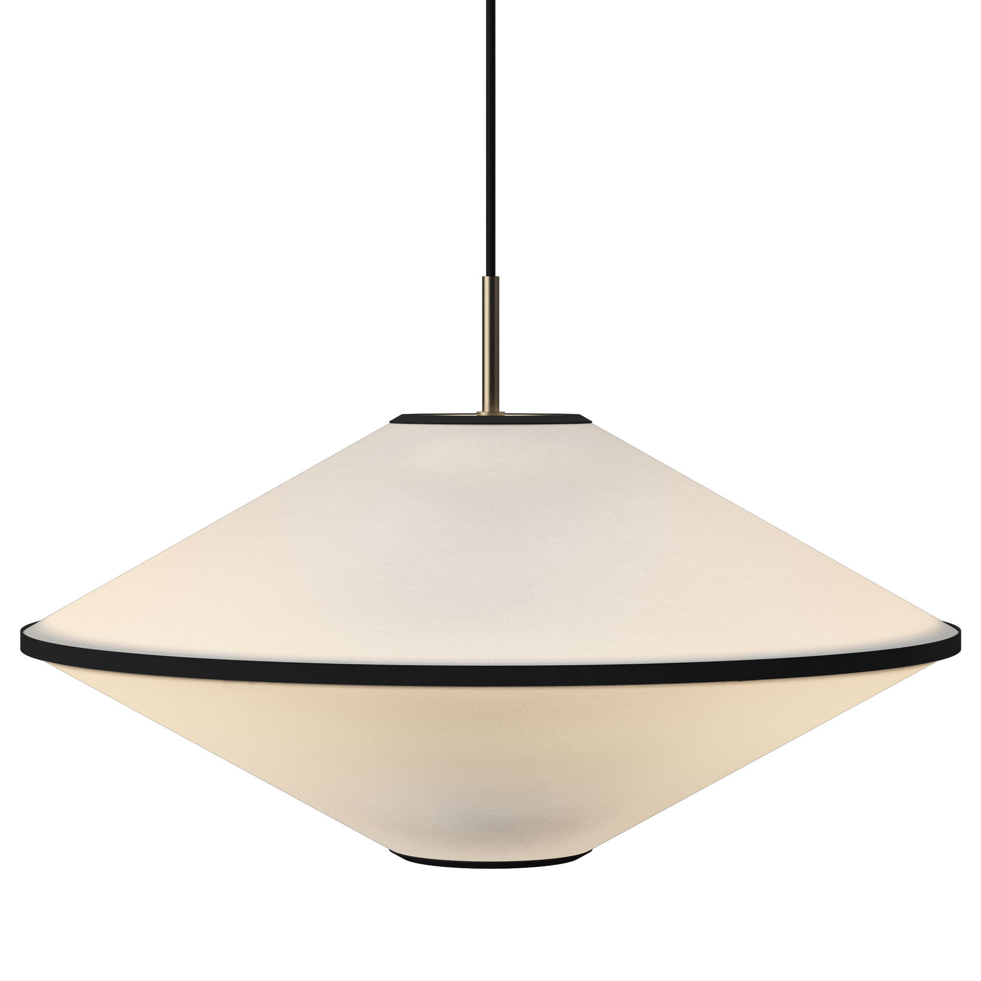 Edgeform Tafta Pendel 52 Cm  Sort Offwhite