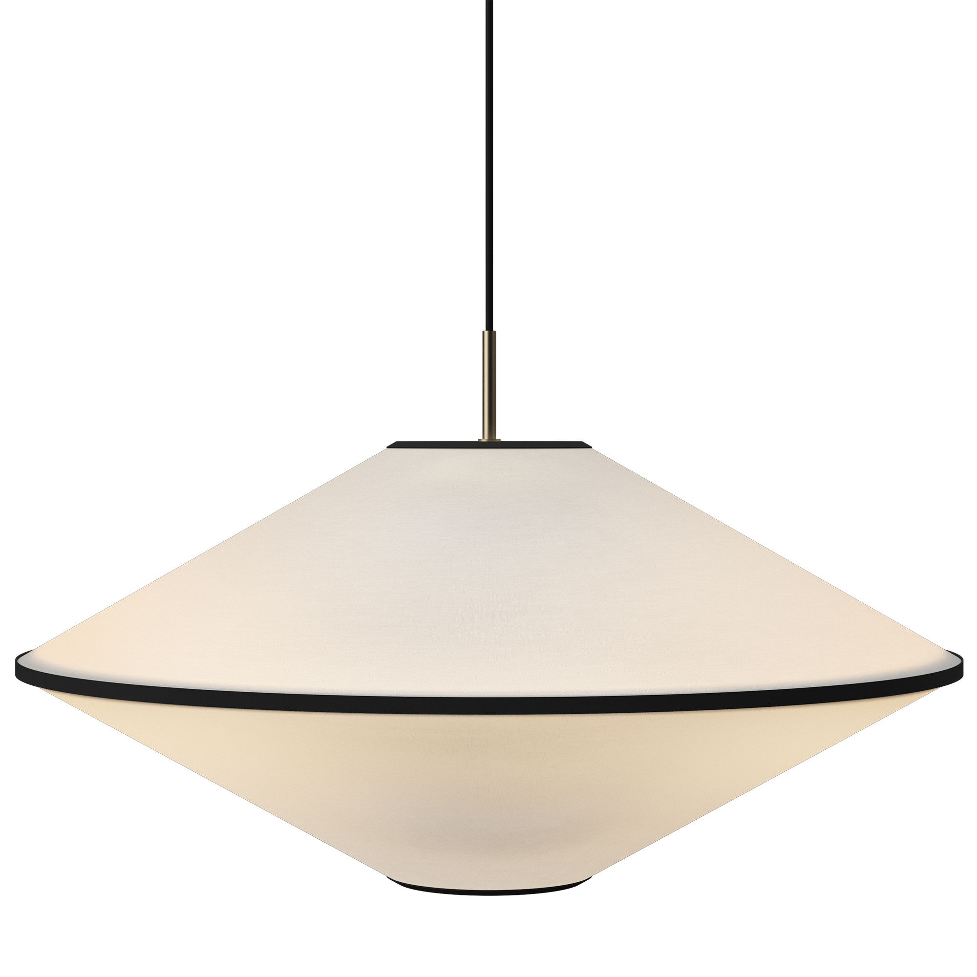 Edgeform Tafta Pendel 65 Cm  Sort Offwhite
