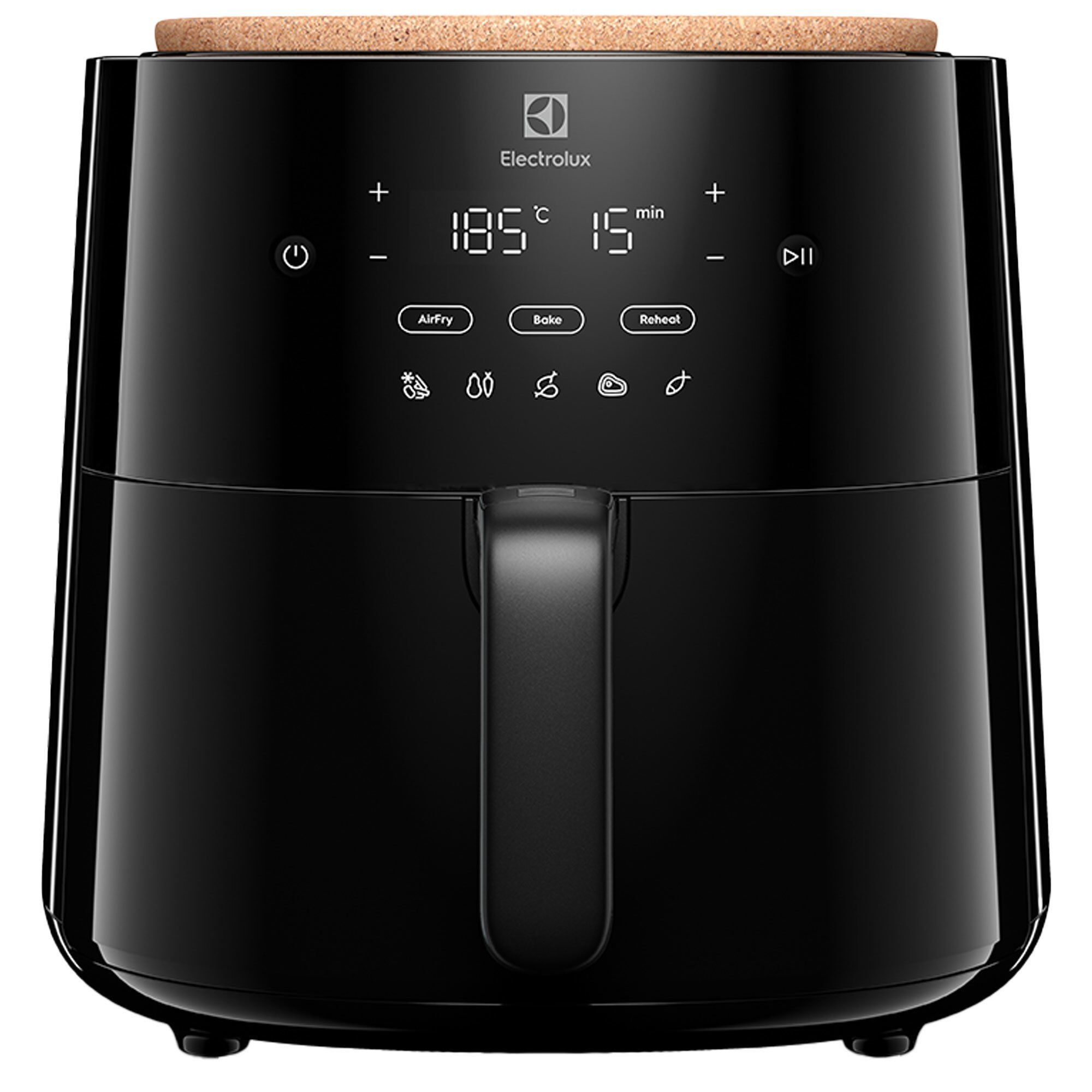 Electrolux 700s Eaf5b Airfryer   Liter  Black Glossy