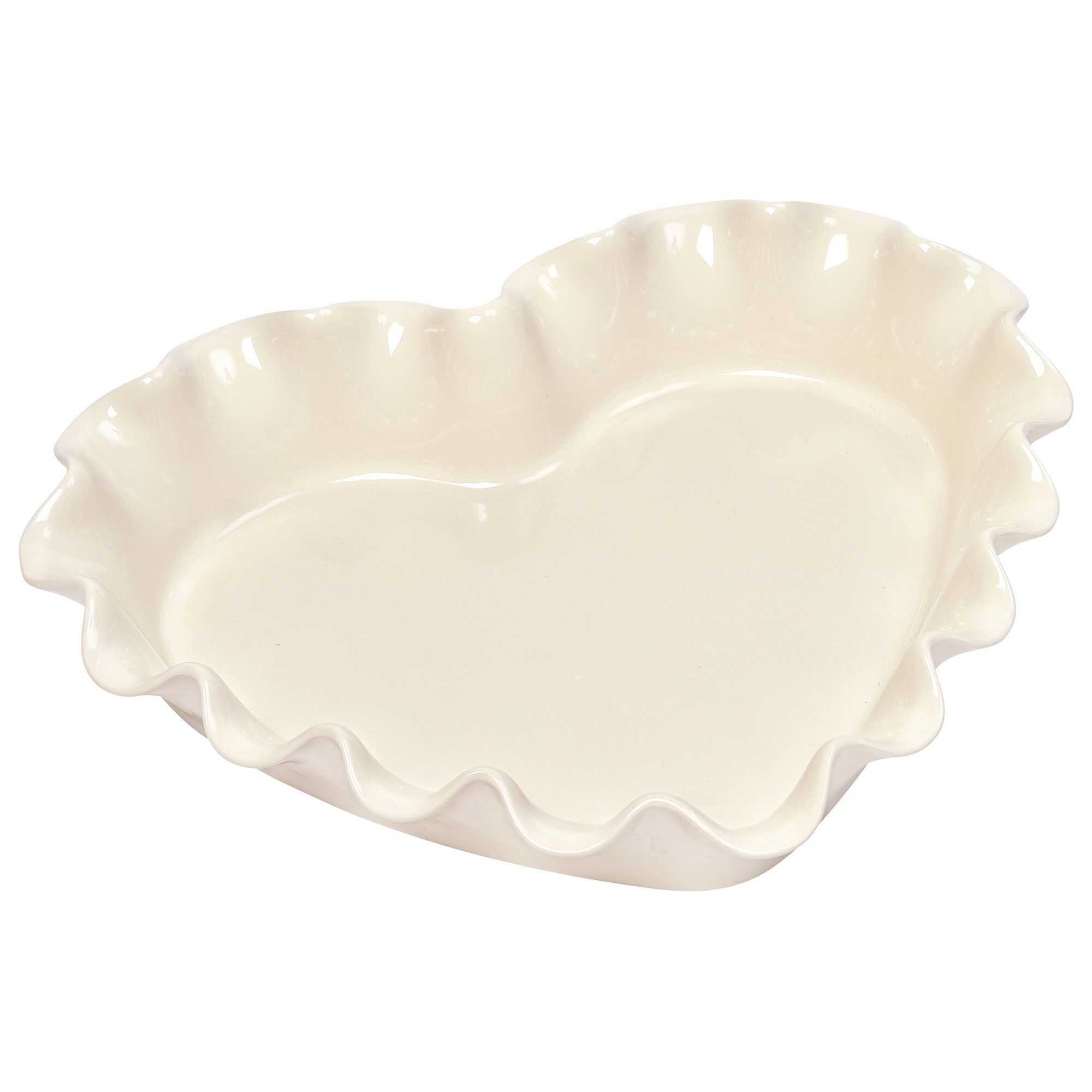 Emile Henry Hjerte Tærteform     Liter  Cream