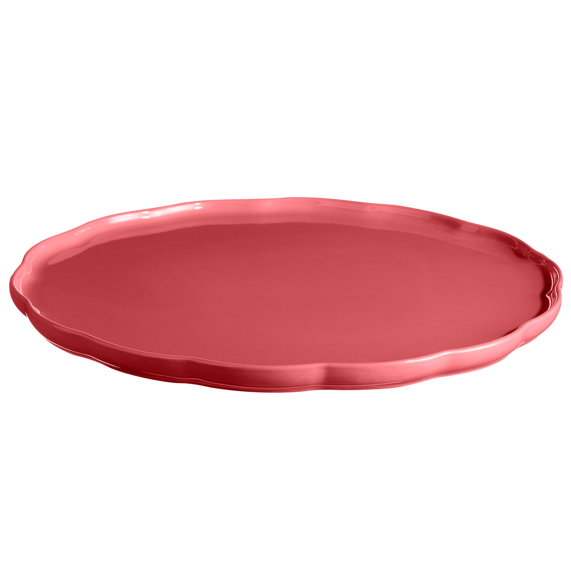 Emile Henry Madeleine Serveringsfat Rund  Bubbelgum