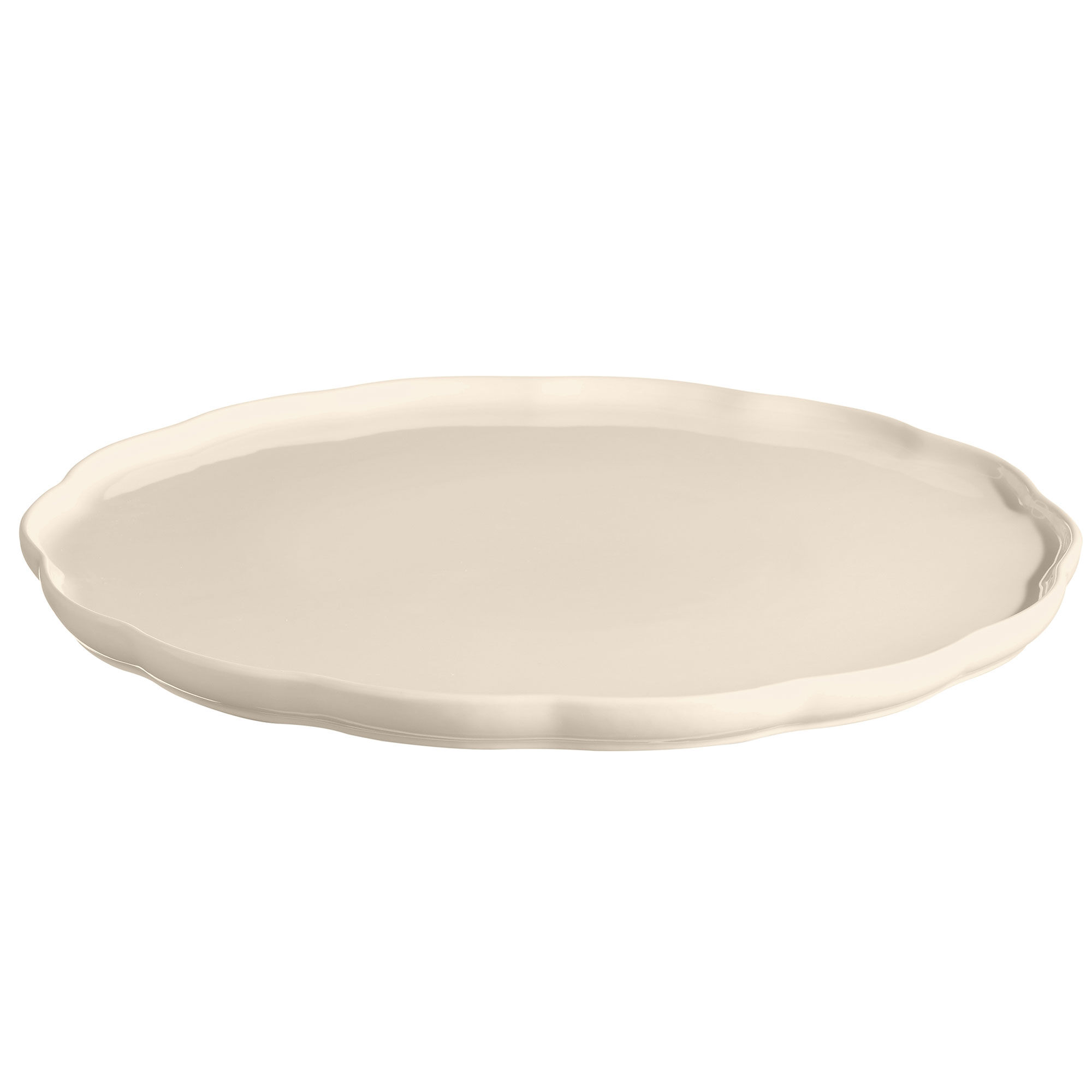 Emile Henry Madeleine Serveringsfat Rund  Cream