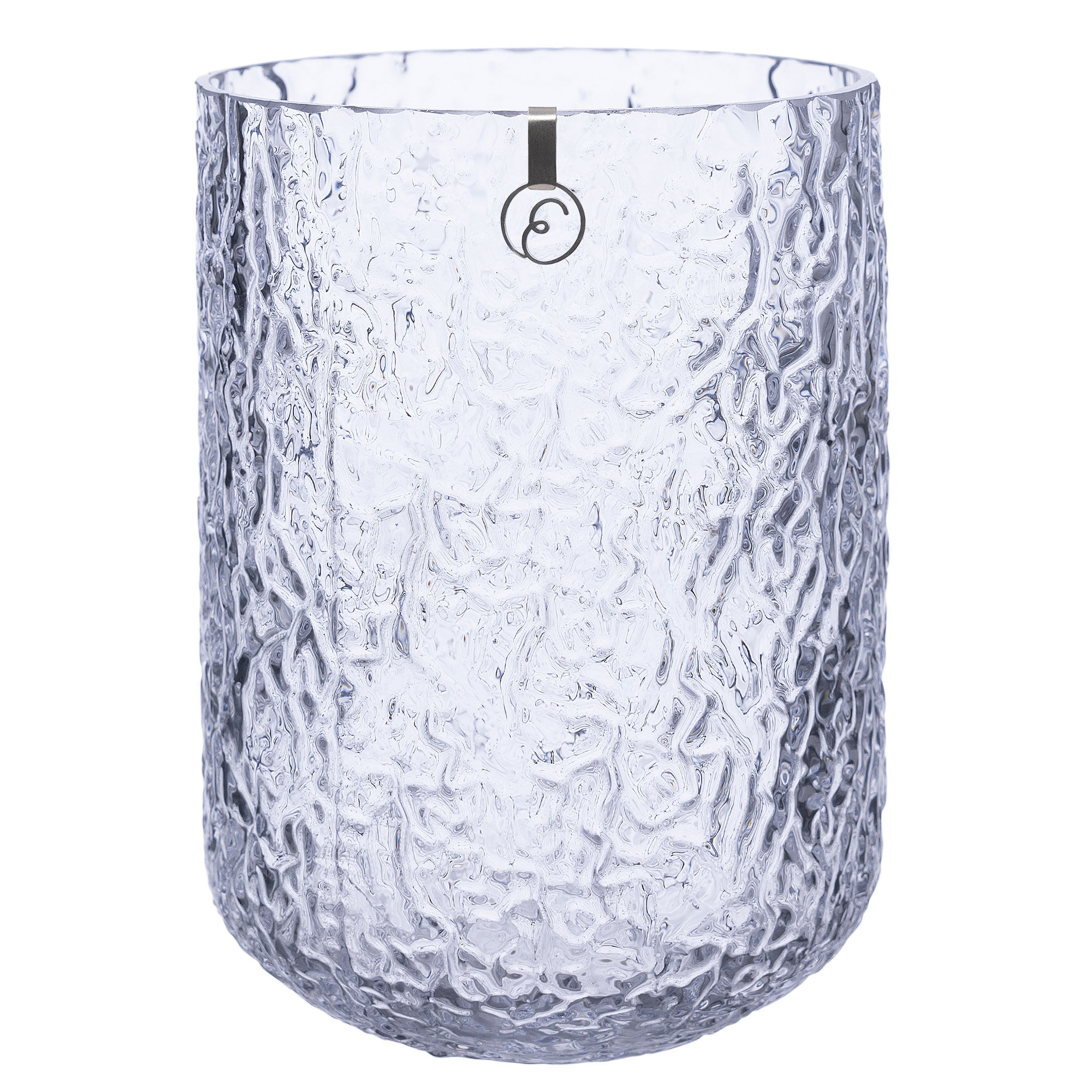 Ernst Glasvase 18 Cm  Mønstret Glas