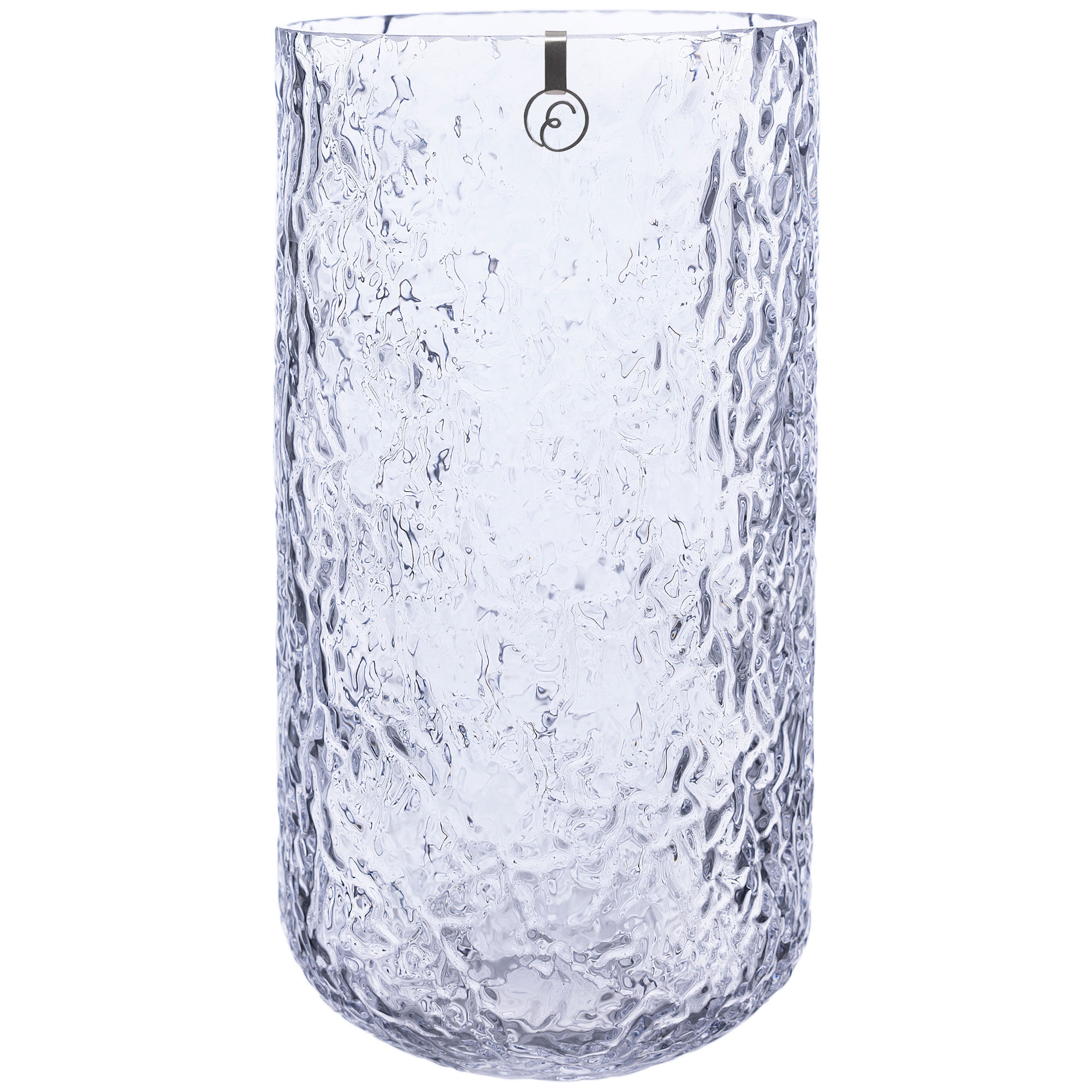 Ernst Glasvase 25 Cm  Mønstret Glas