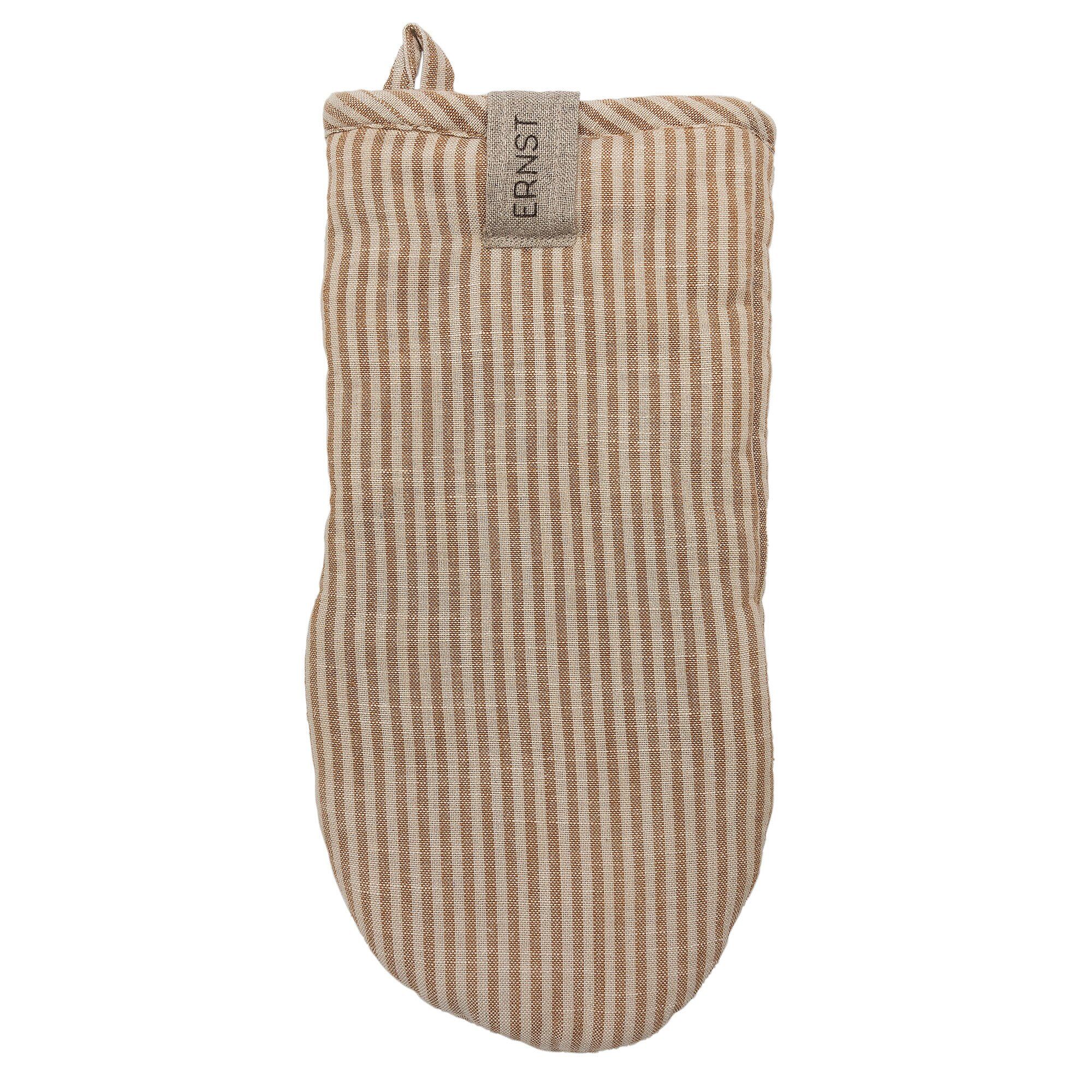 Ernst Ovnhandske Stribet  Karamel Beige