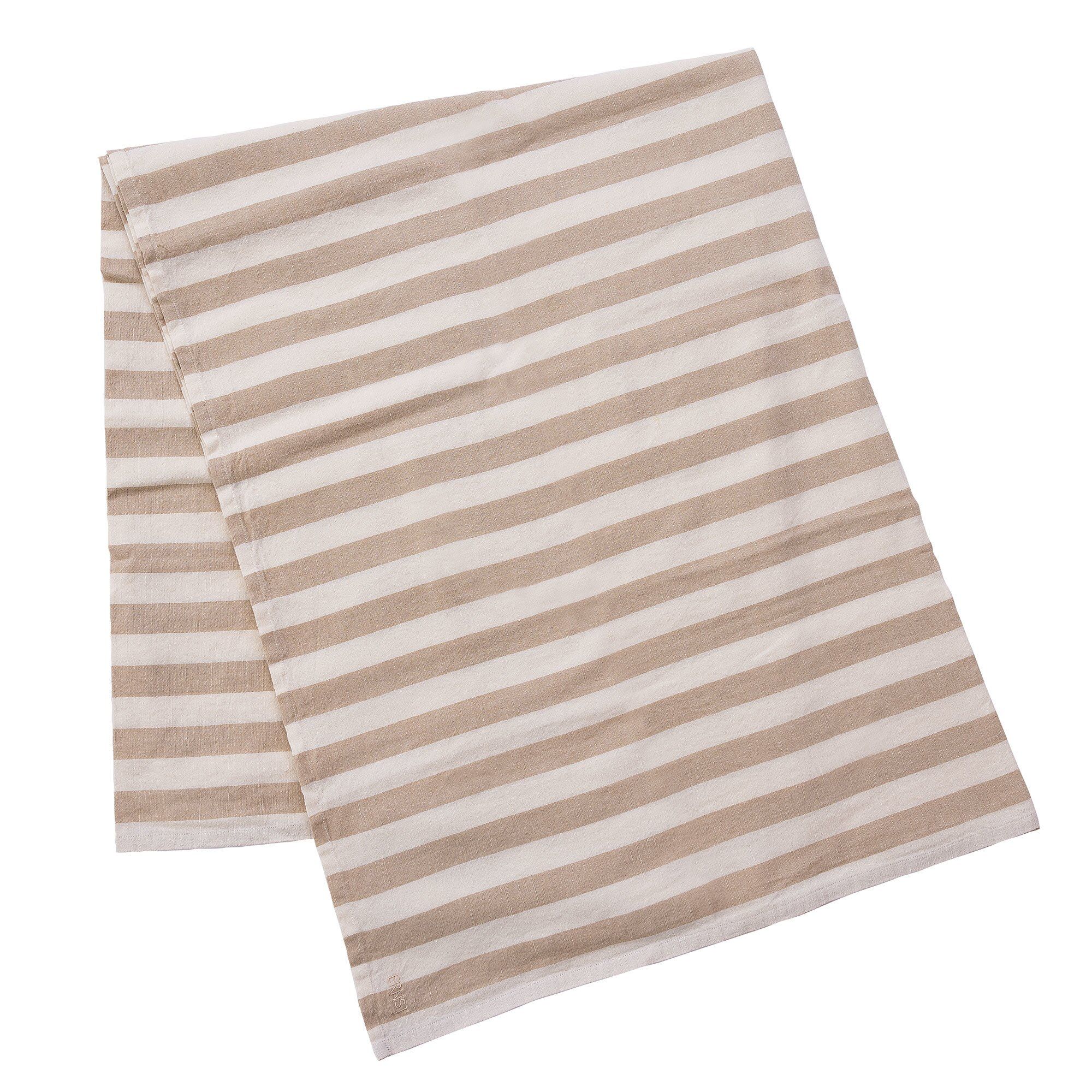 Ernst Stribet Dug 145x300 Cm  Beige Hvid