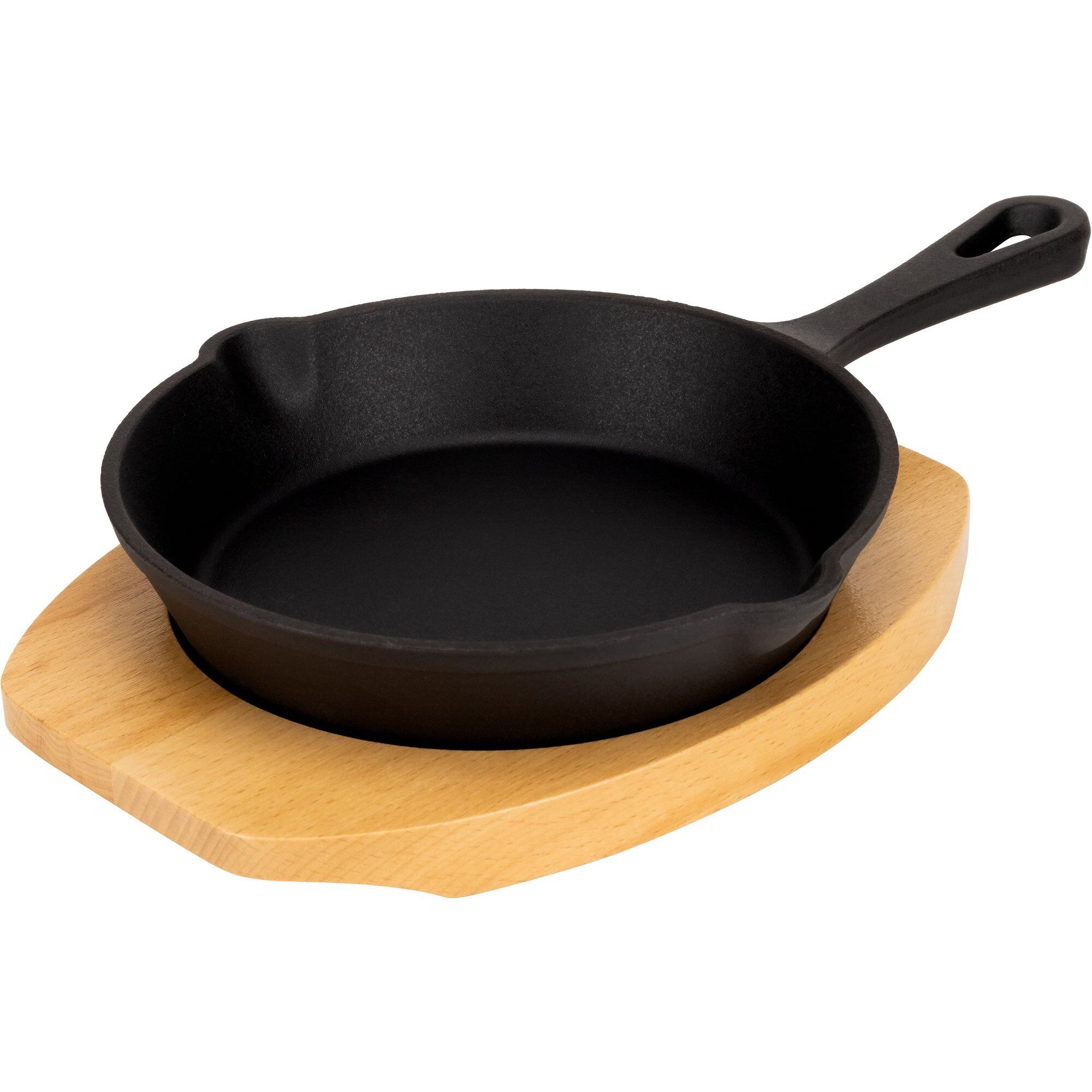 Essentials Støbejerns Serveringsgryde 16 Cm  Bordskåner   Træ