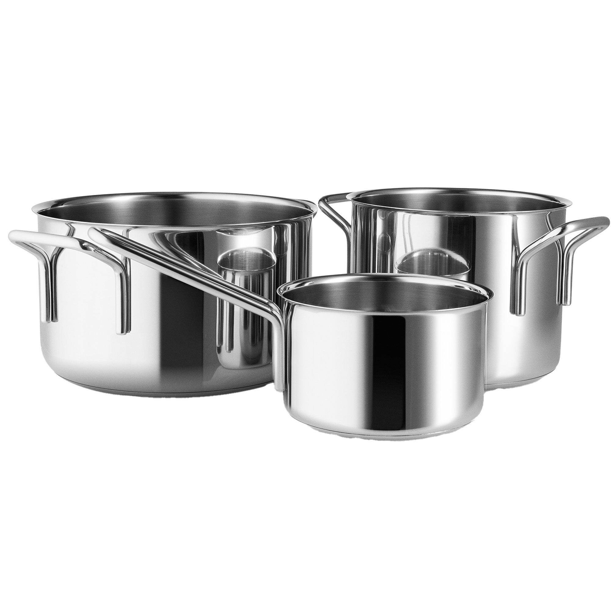 Eva Trio Grydesæt   Dele  Rustfrit Stål