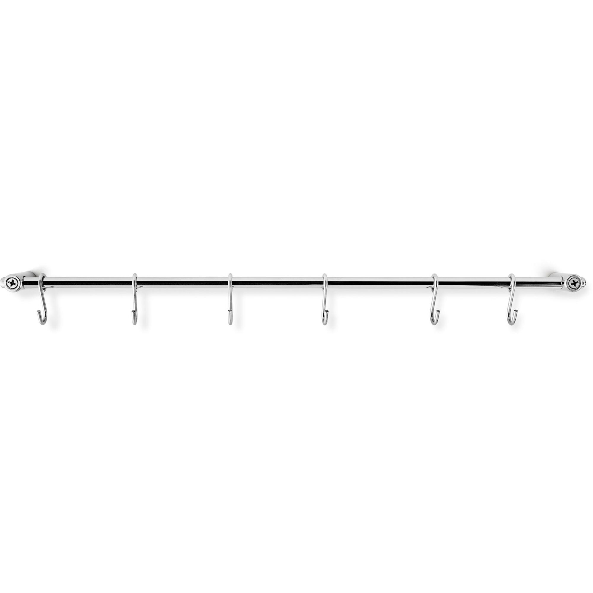 Eva Trio Køkkenstang Med  -kroge 40 Cm  Rustfrit Stål