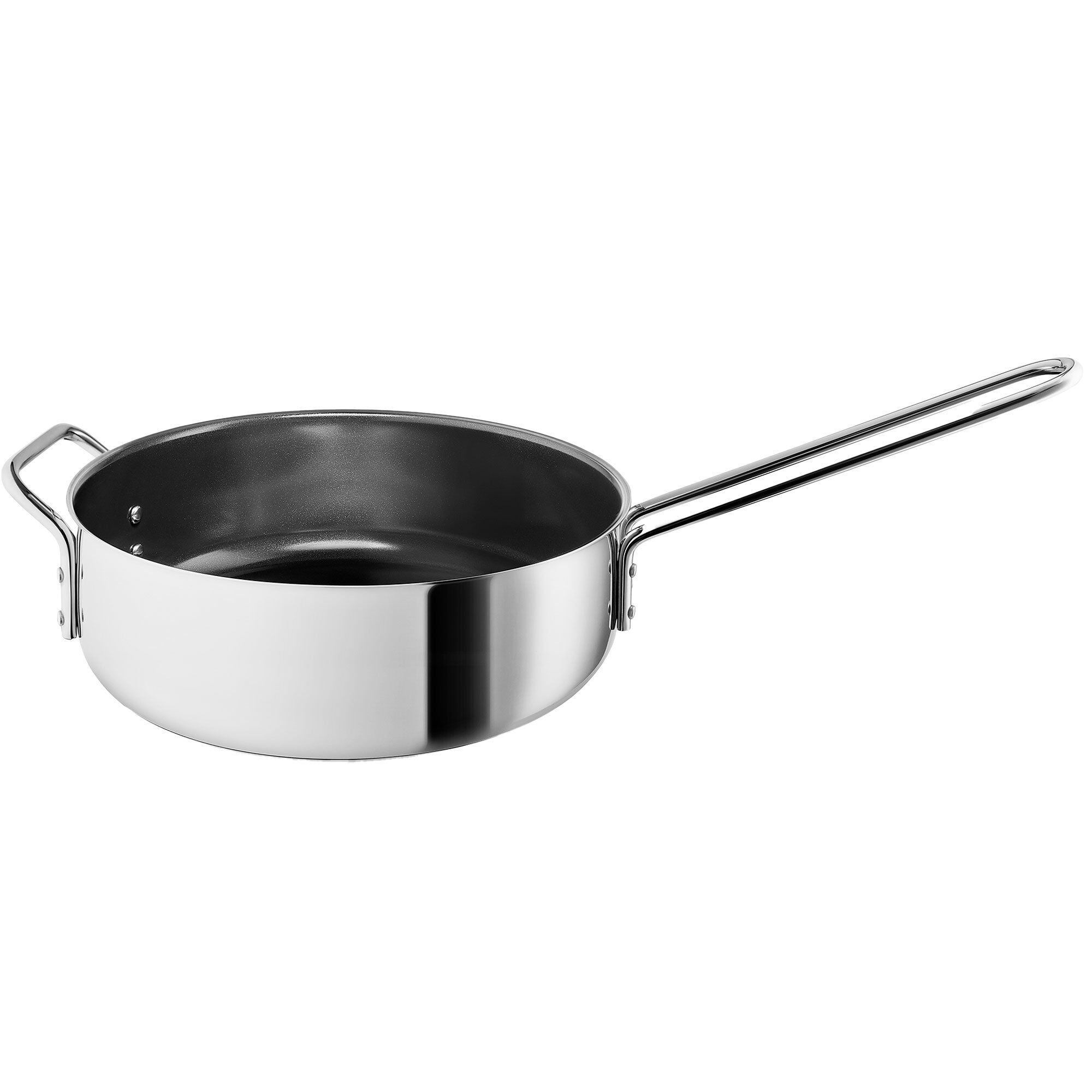 Eva Trio Sauterpande Keramisk Slip-letâ  24 Cm  Rustfrit Stål