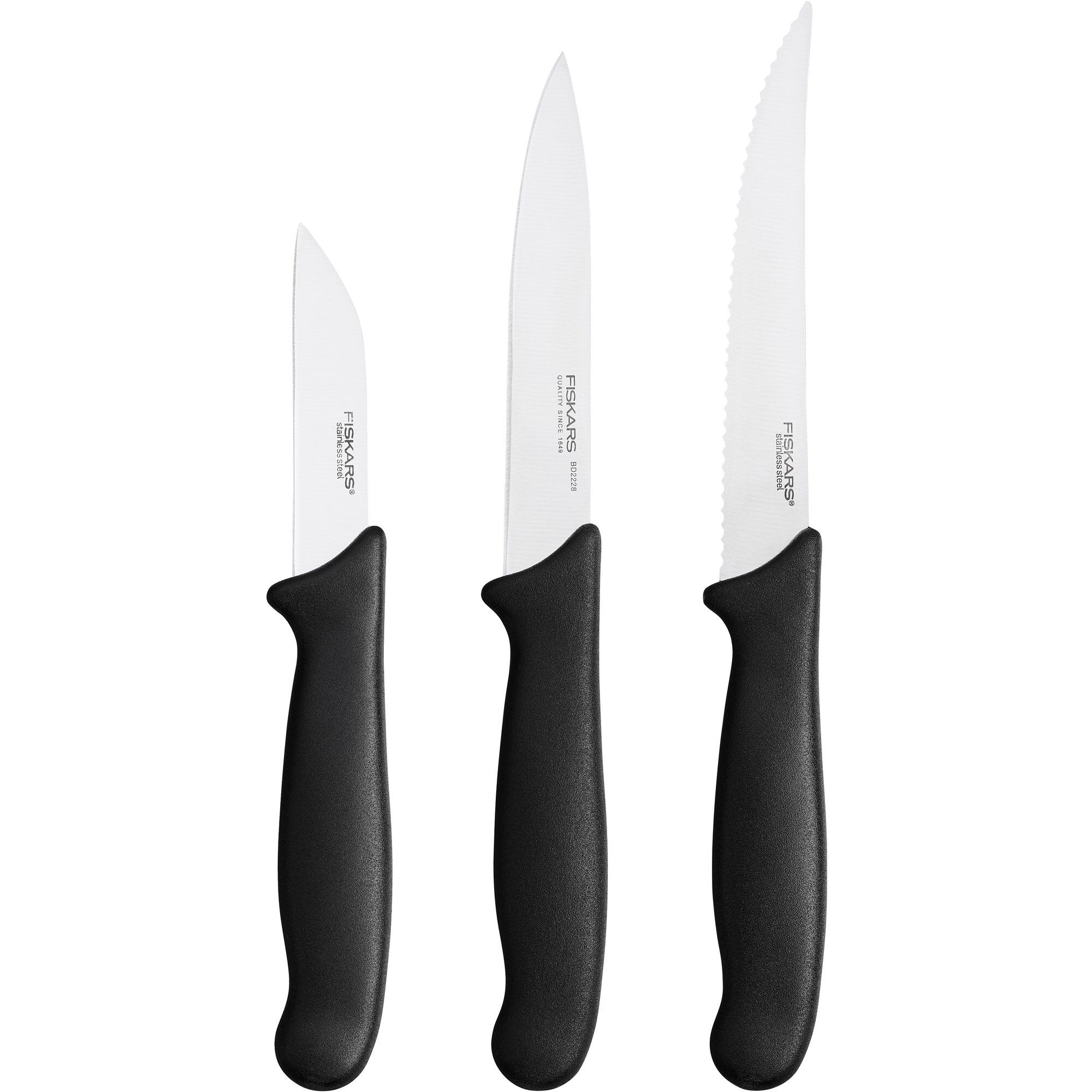 Fiskars Essential Sæt Med Grøntsagsknive   Dele