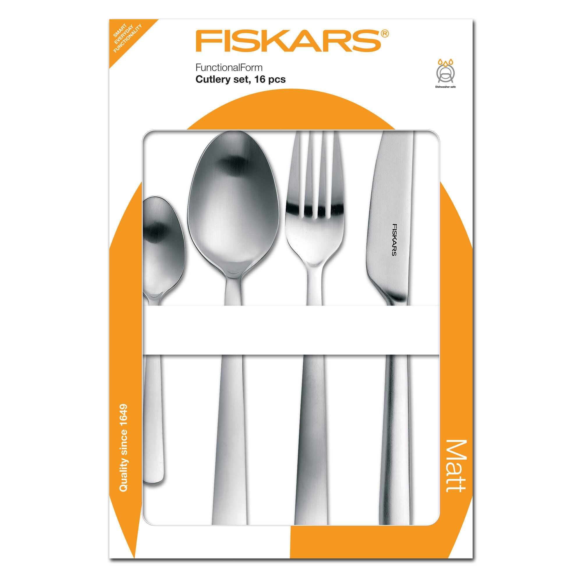 Fiskars Functional Form Bestikæske  16 Dele
