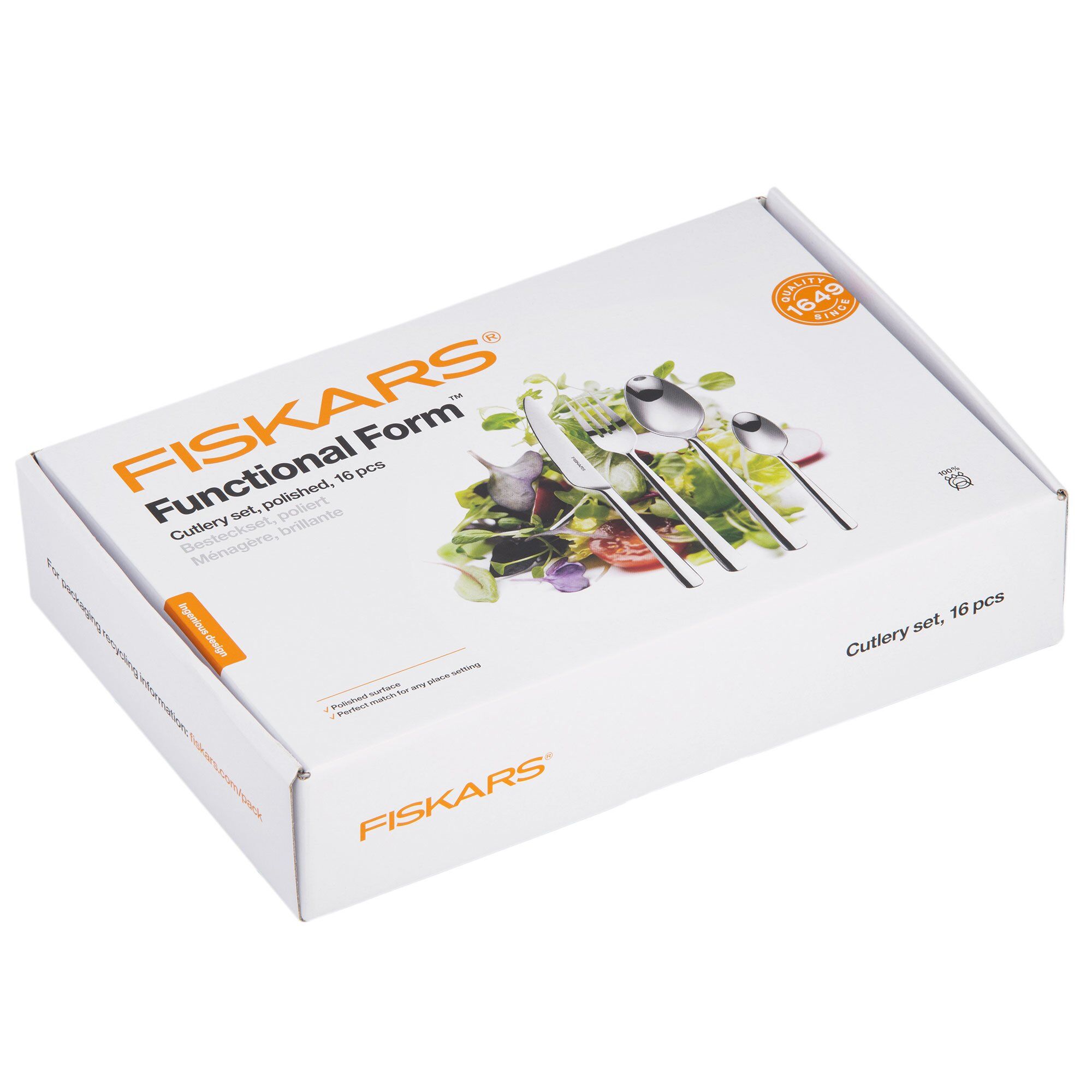 Fiskars Functional Form Bestiksæt 16 Delar  Blank