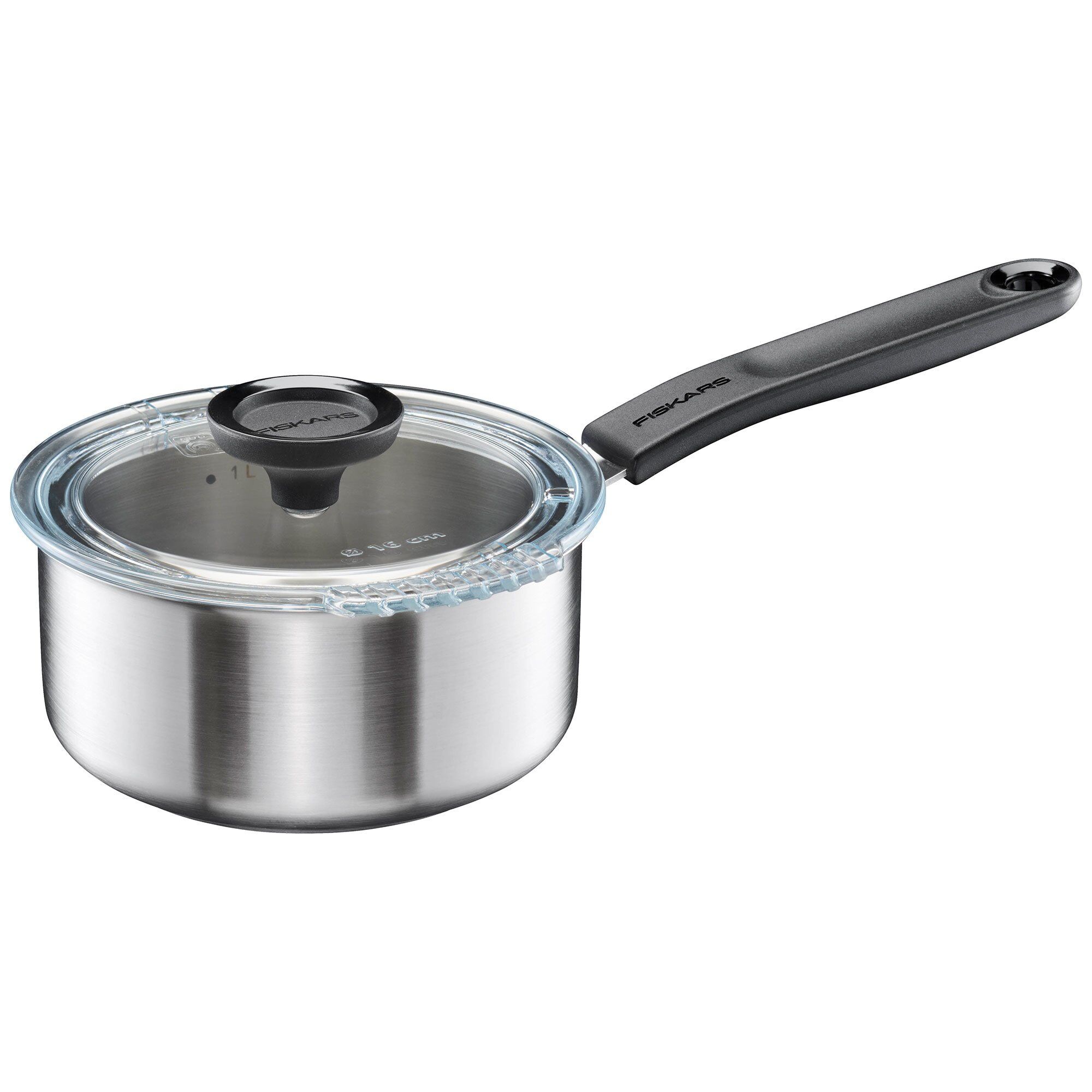 Fiskars Functional Form Kasserolle     Liter  Rustfrit Stål