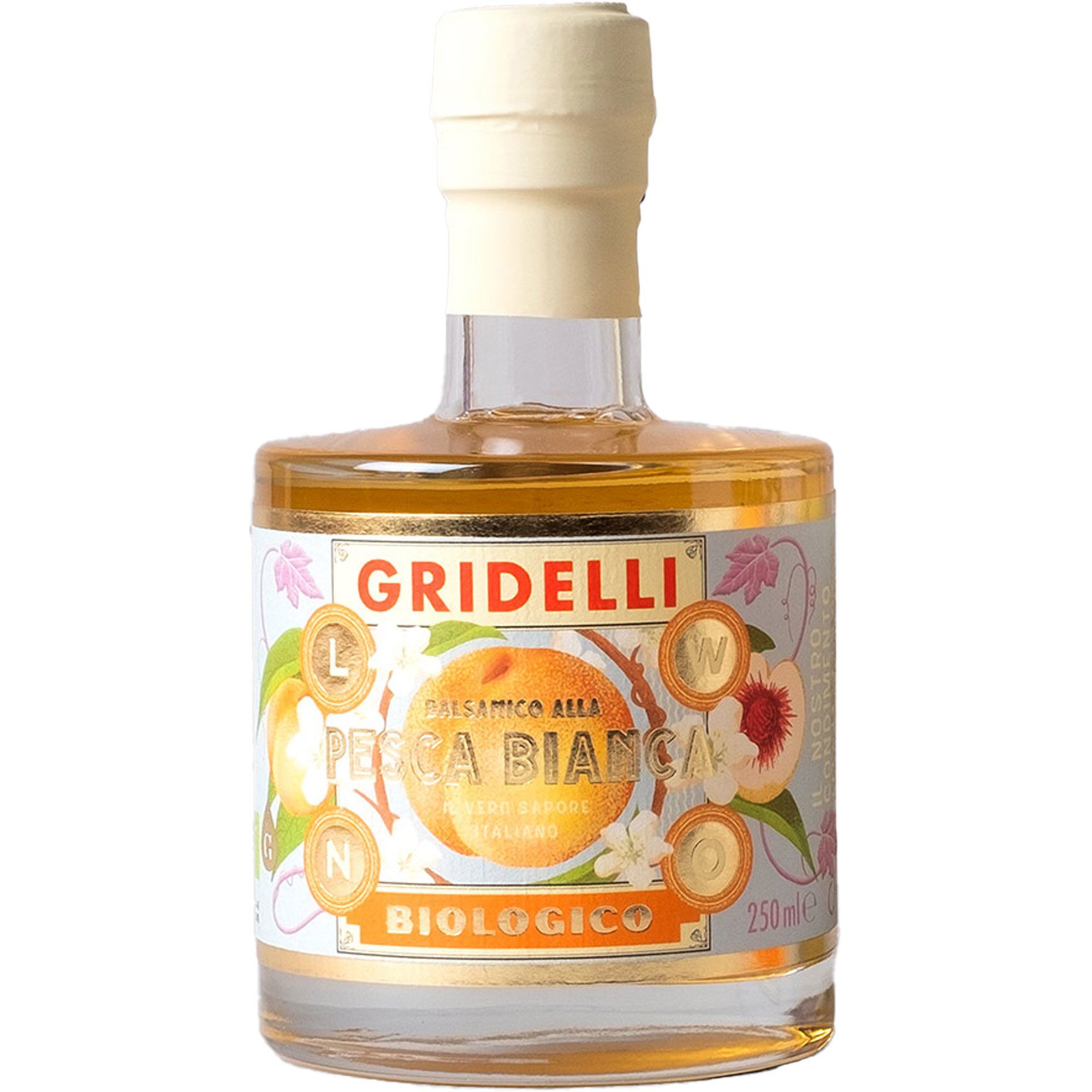Fratelli Gridelli Balsamico Alla Pesca Bianca Hvid Balsamicoeddike 250 Ml