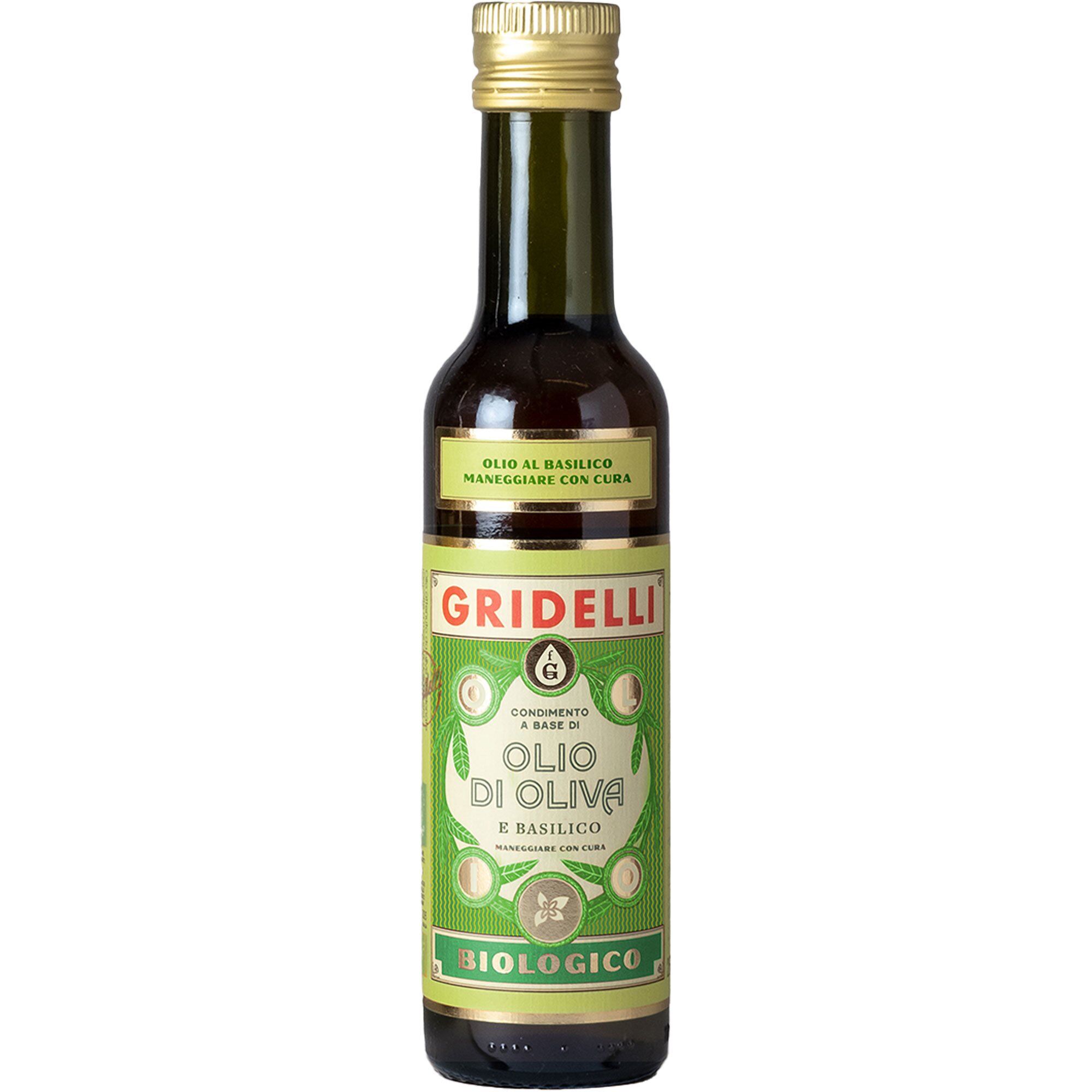 Fratelli Gridelli Olio Di Oliva   Basilico Olivenolie Med Basilikum 250 Ml