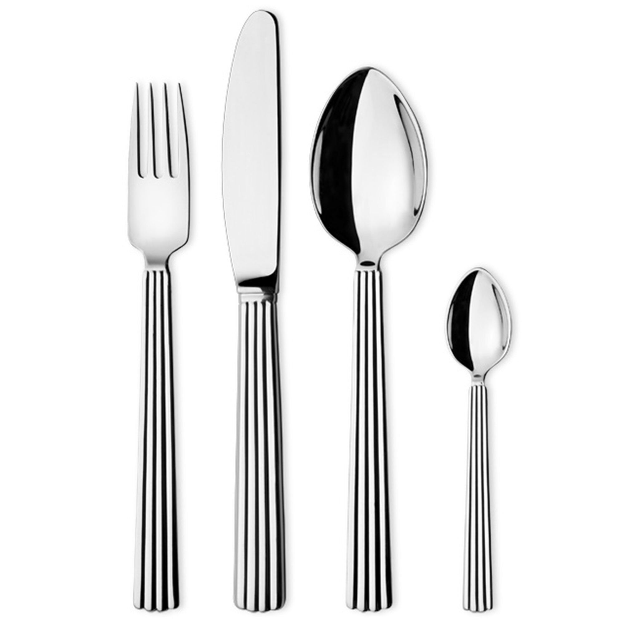 Georg Jensen Bernadotte Bestik Sæt 32 Dele