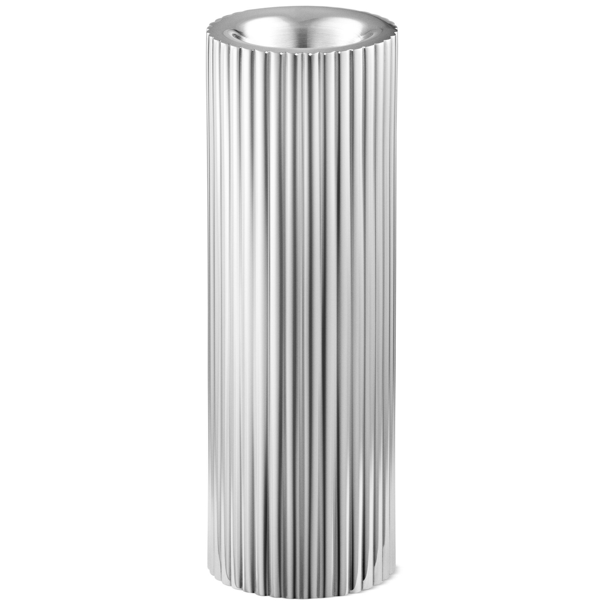 Georg Jensen Bernadotte Fyrfadsstage  Rustfrit Stål  14 Cm