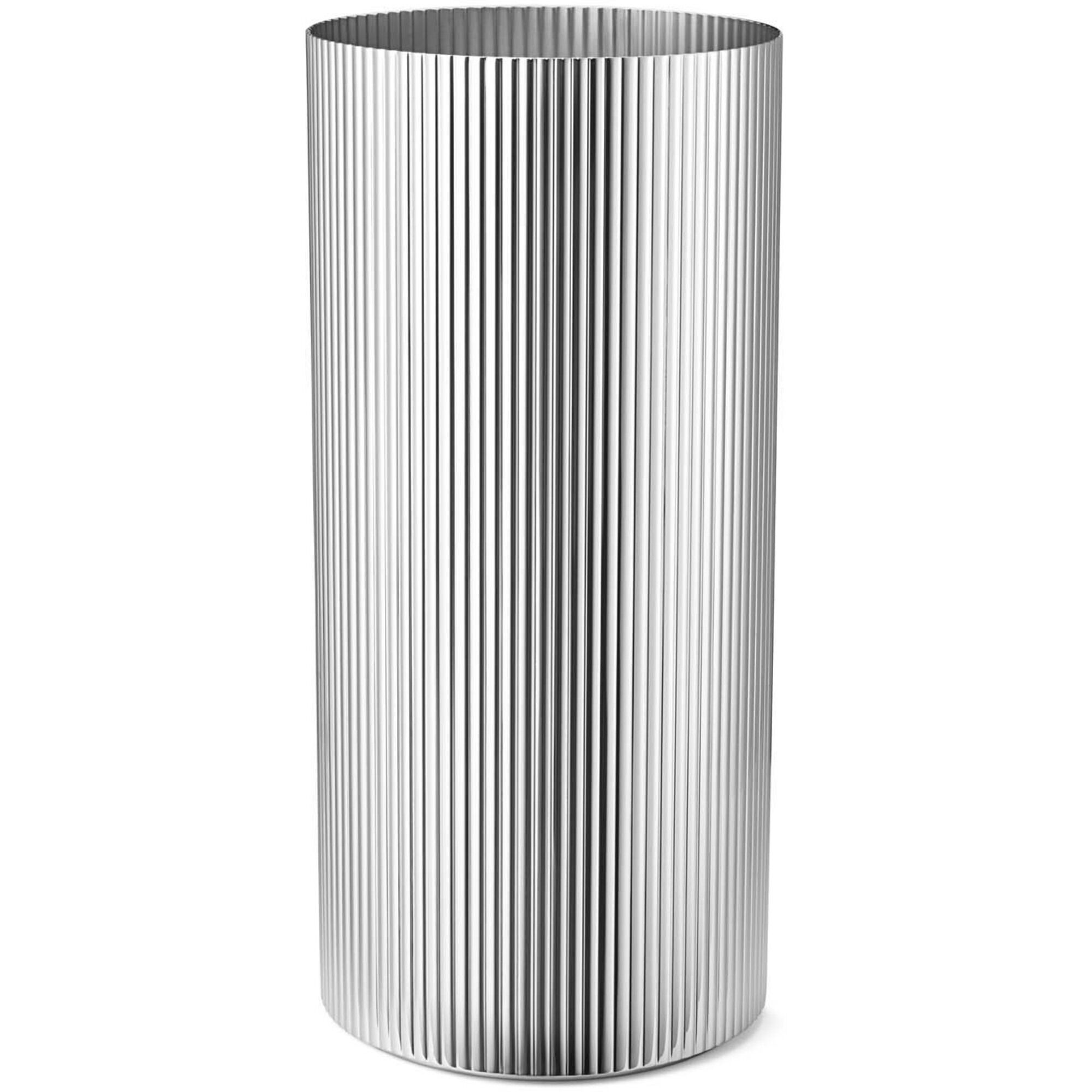 Georg Jensen Bernadotte Vase Rustfrit Stål 26 Cm