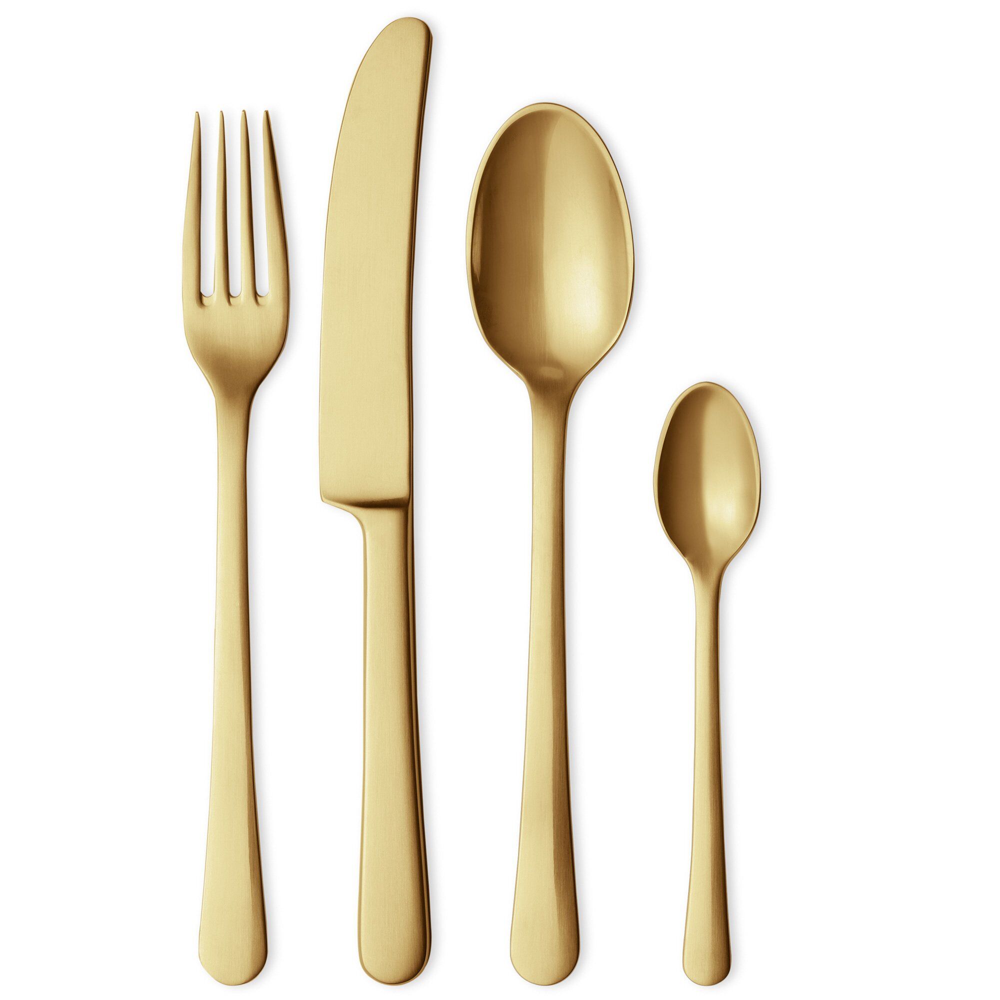 Georg Jensen Copenhagen Bestiksæt  Mat Guld    Stk