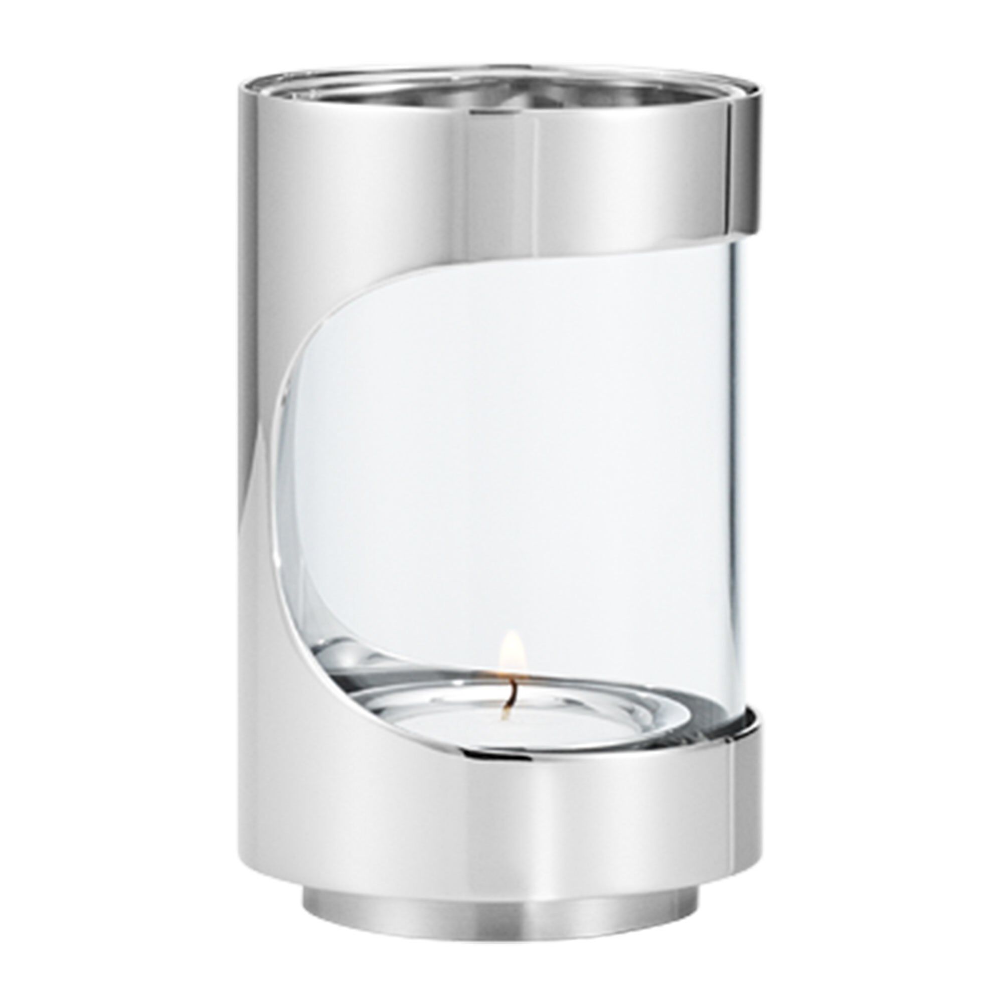 Georg Jensen Chrome Contours Fyrfadsstage 12 Cm