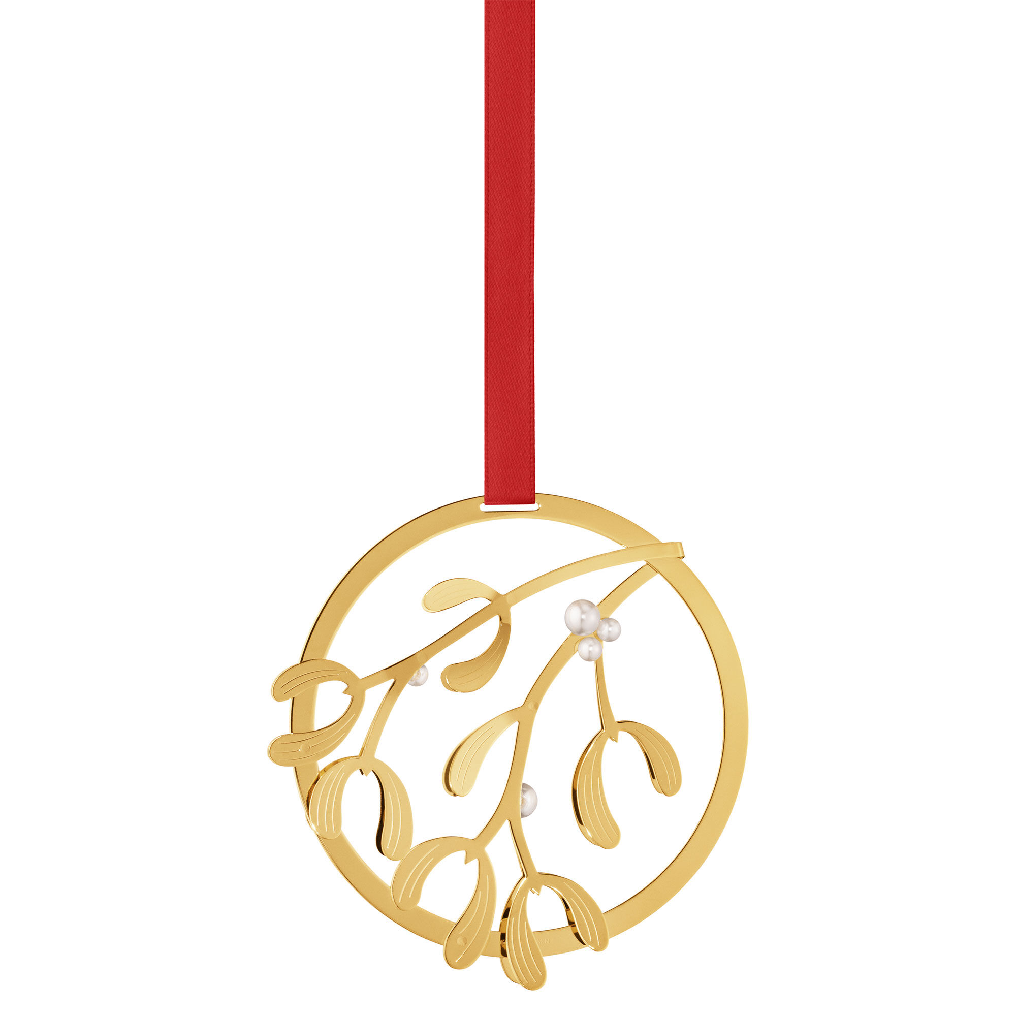 Georg Jensen Mistelten Juleuro  18kt Guld