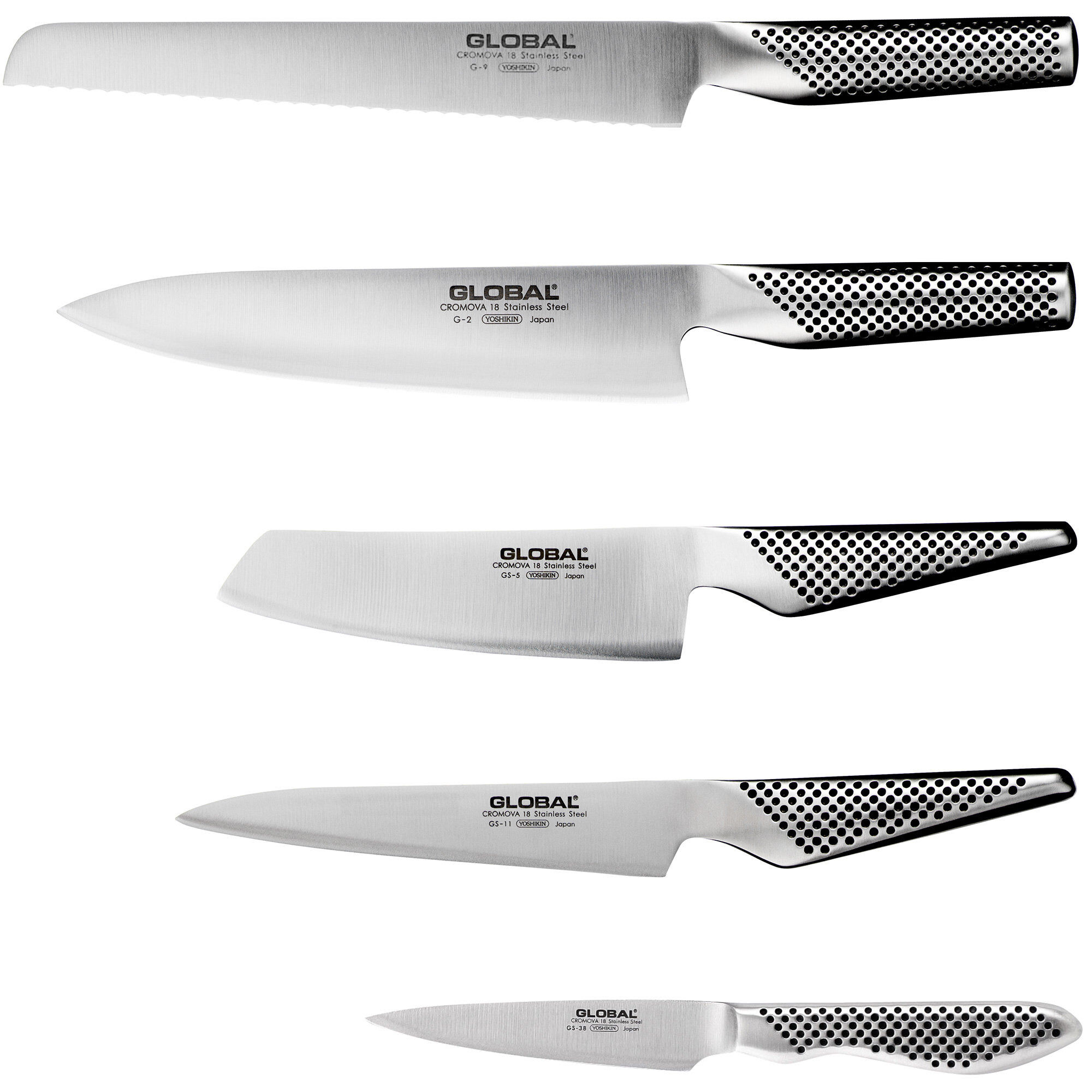 Global Knivsæt Med   Knive