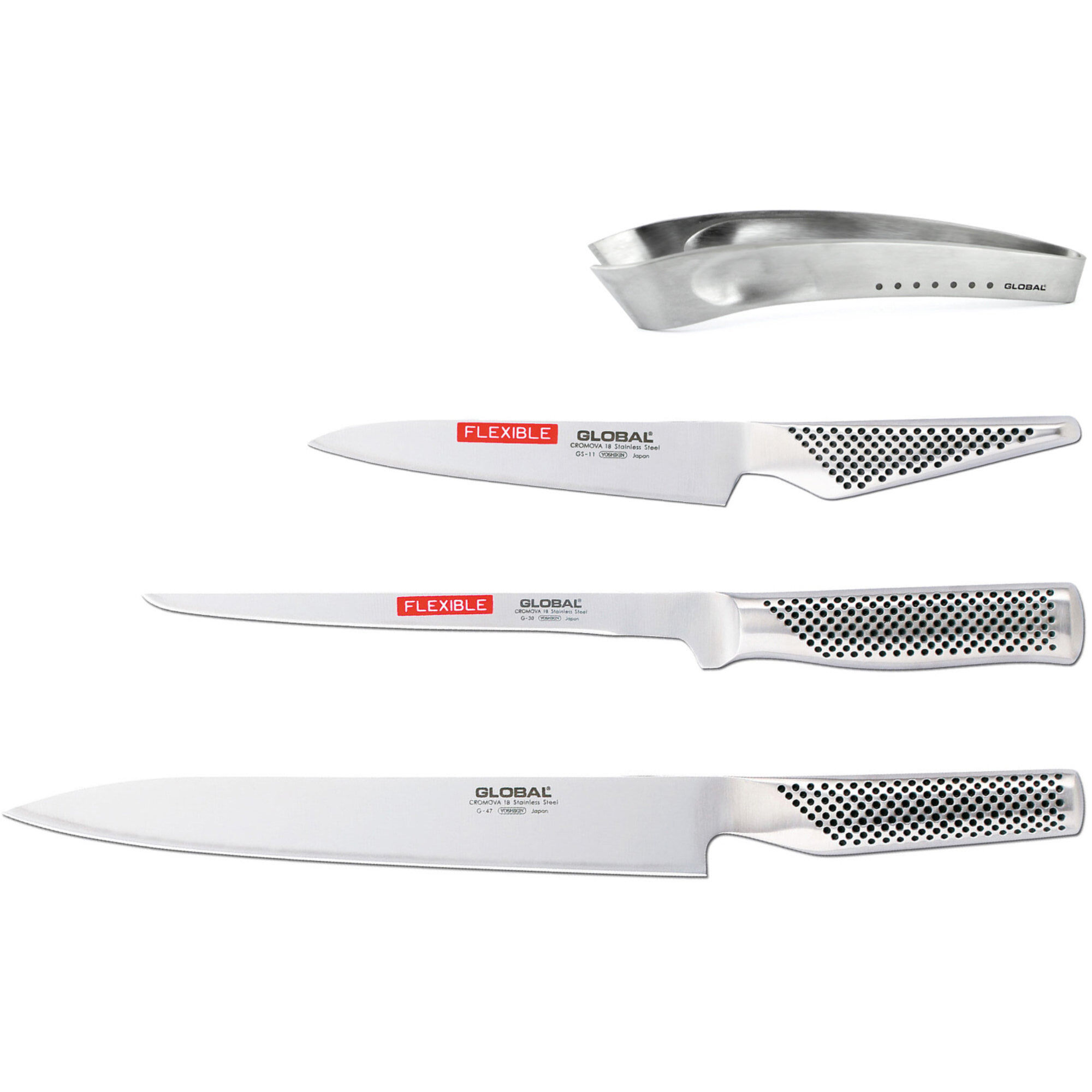 Global Knivsæt Med   Knive Og Pincet