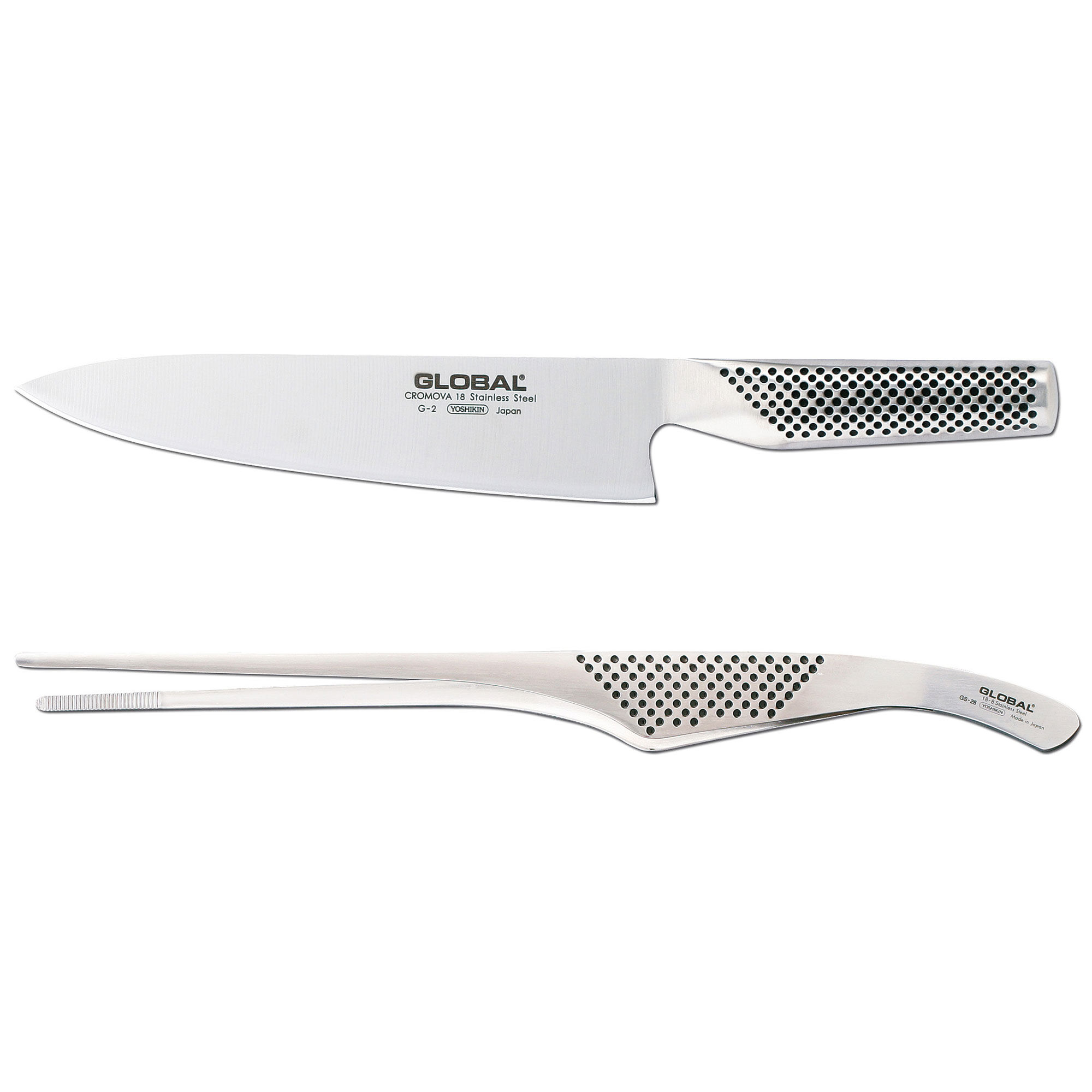 Global Knivsæt  -deles   -  Kokkekniv   Gs-28 Madpincet